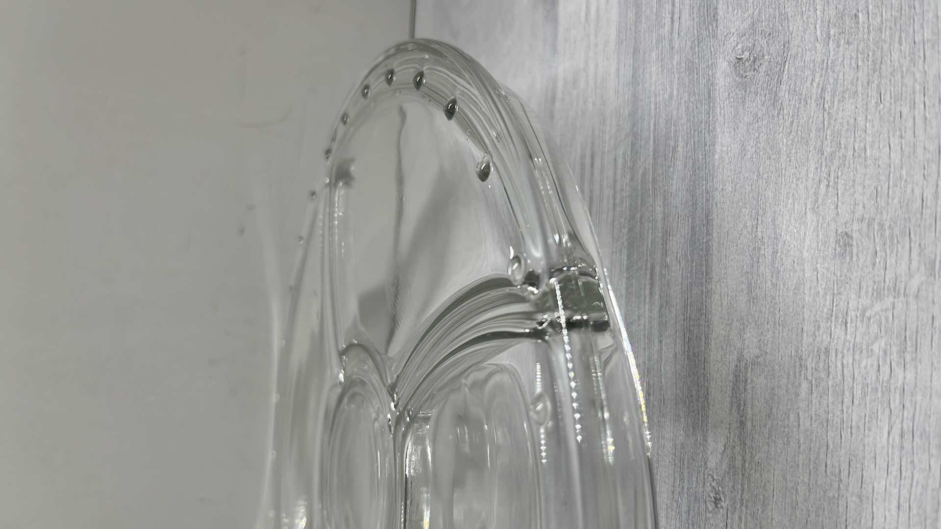 Photo 5 of LUIGI BORMIOLI 2-IN-1 GLASS CAKE STAND & DIP/VEGGIE SERVING DISH 12” X 12�” H2.75”