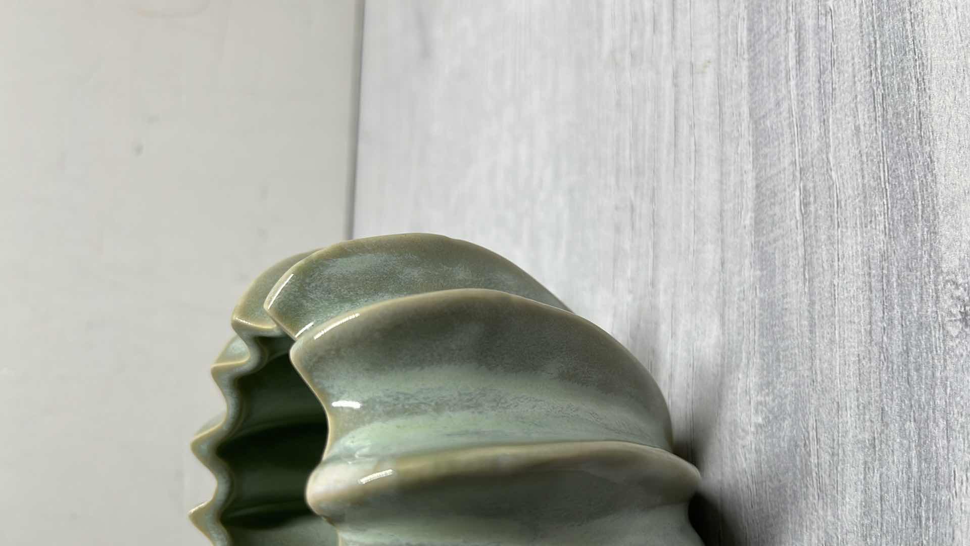 Photo 3 of TWO’S COMPANY SMALL CELADON GOURD CERAMIC 4.75” X 3.75”