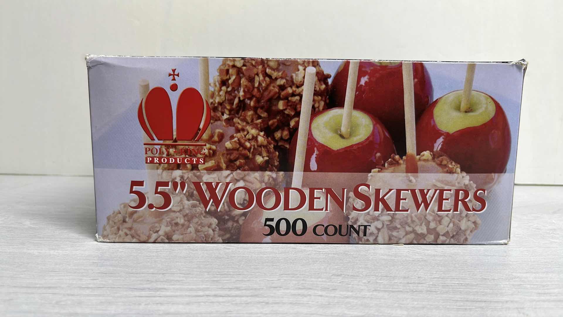 Photo 1 of POLY KING PRODUCTS 5.5” WOODEN SKEWERS APPROX 400 COUNT