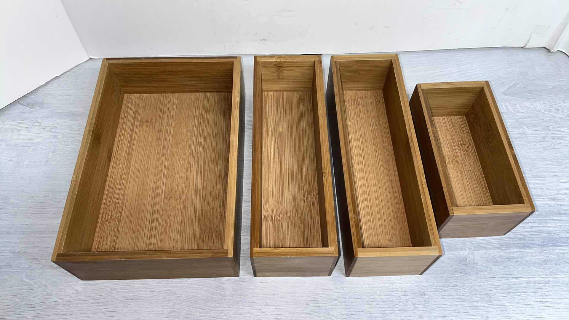 Photo 3 of BAMBOO DRAWER ORGANIZERS (4 PCS)