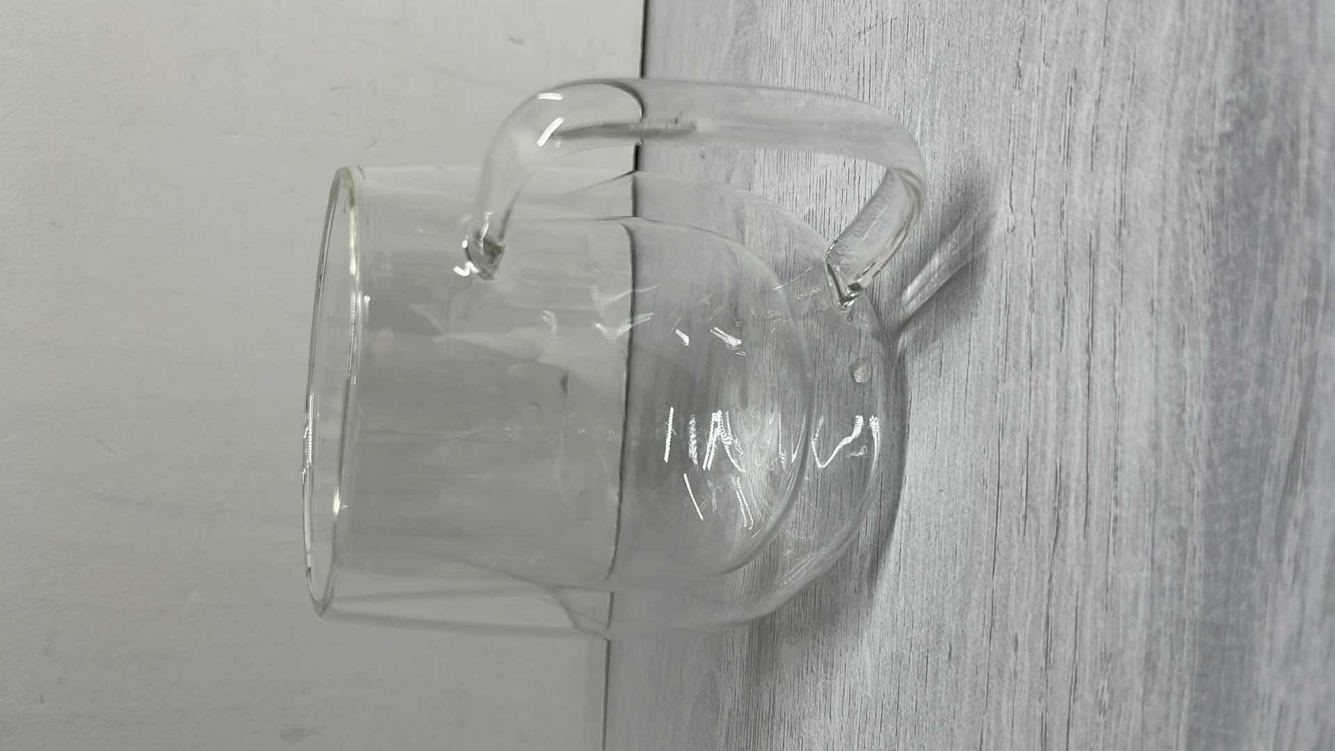 Photo 3 of DOUBLE WALL GLASS HEAT RESISTANT COFFEE MUGS (2)