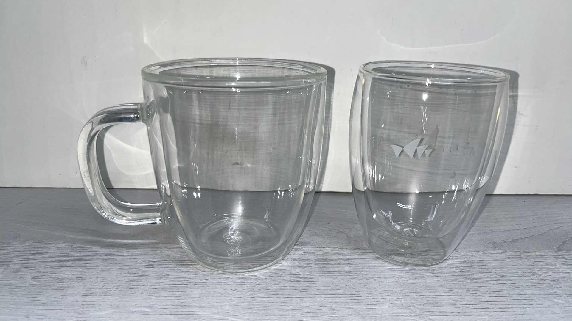 Photo 2 of BODUM DOUBLE WALL BISTRO HEAT RESISTANT GLASS MUG & CUP (2)