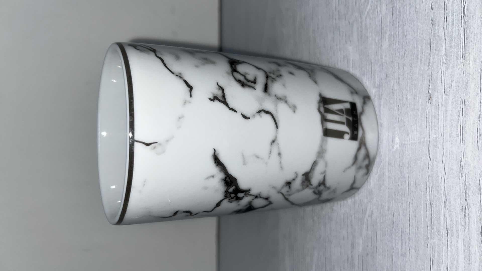 Photo 2 of JLA BATH MARBLE TUMBLER 2.75” X 4.25”