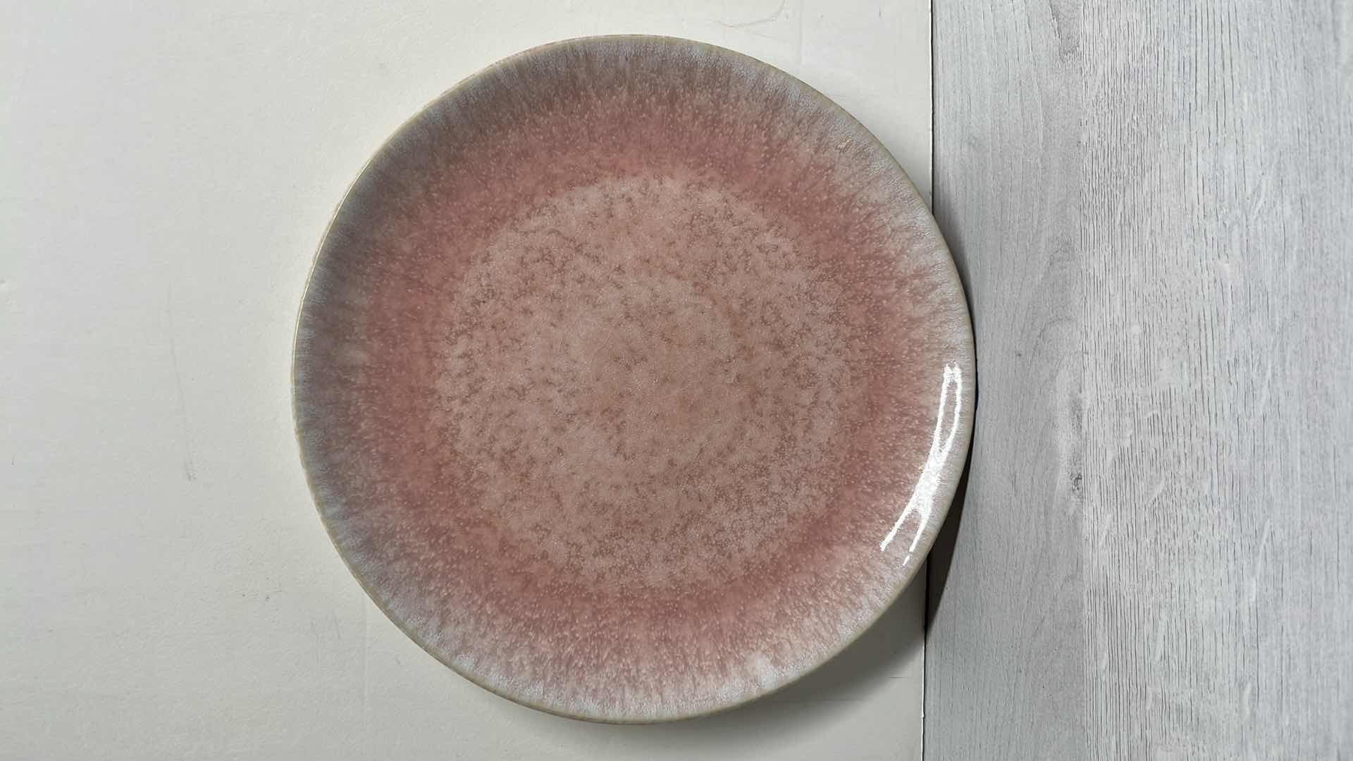 Photo 1 of WILLIAMS SONOMA CYPRUS REACTIVE GLAZE 10.25” DINNER PLATES, LIGHT PINK  (6)