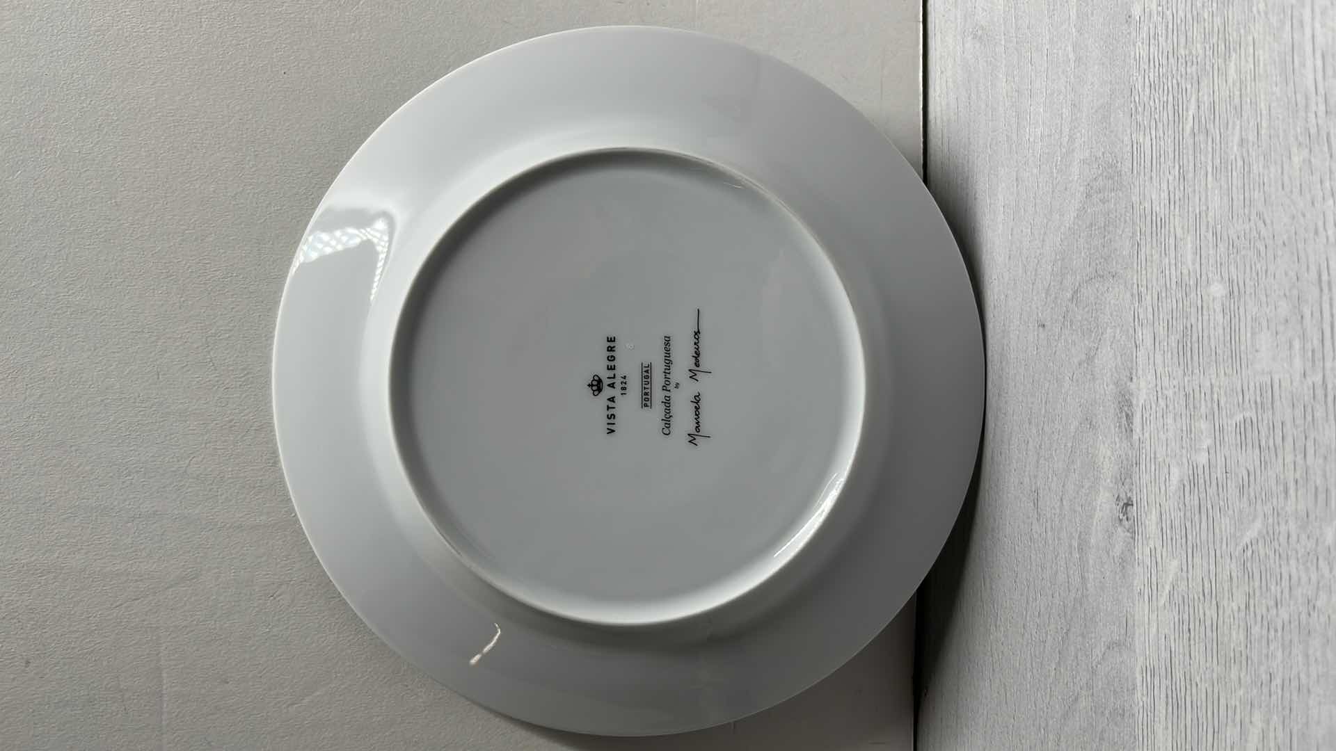 Photo 8 of VISTA ALEGRE CALCADA PORTUGUESA BY MANUELA MEDEIROS PORCELAIN DESSERT PLATES 8.25” (4)