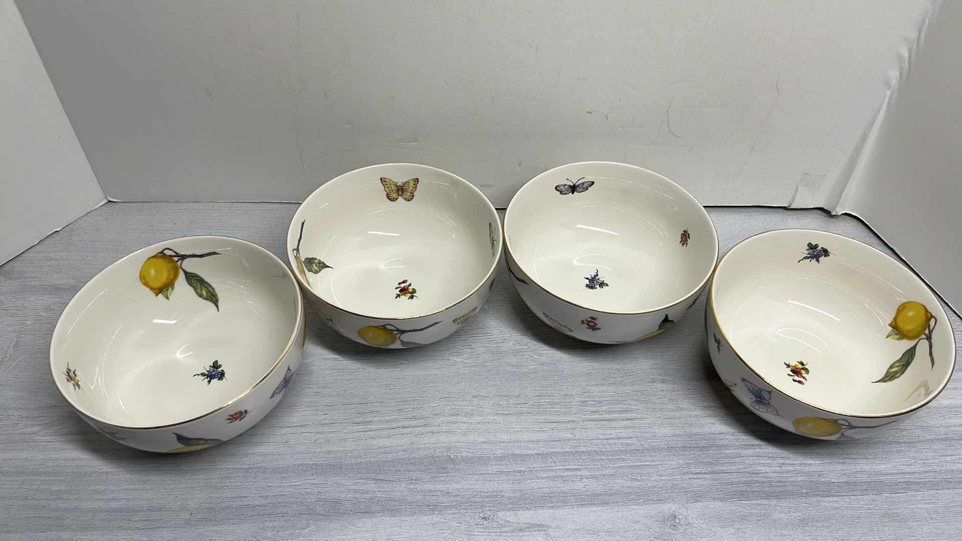 Photo 2 of TANIA BULHOES MARQUESA COLLECTION PORCELAIN BOWL 5.75” X 2.9” (4)