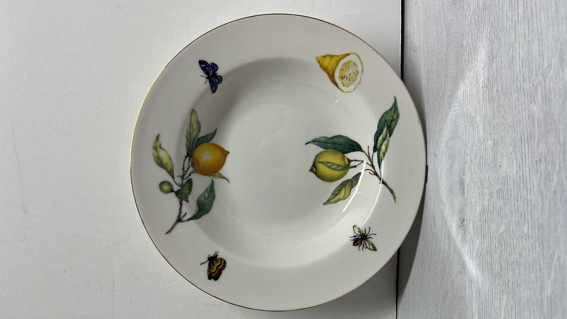 Photo 1 of TANIA BULHOES MARQUESA COLLECTION PORCELAIN SOUP BOWL 8.6” X 1.5” (5)