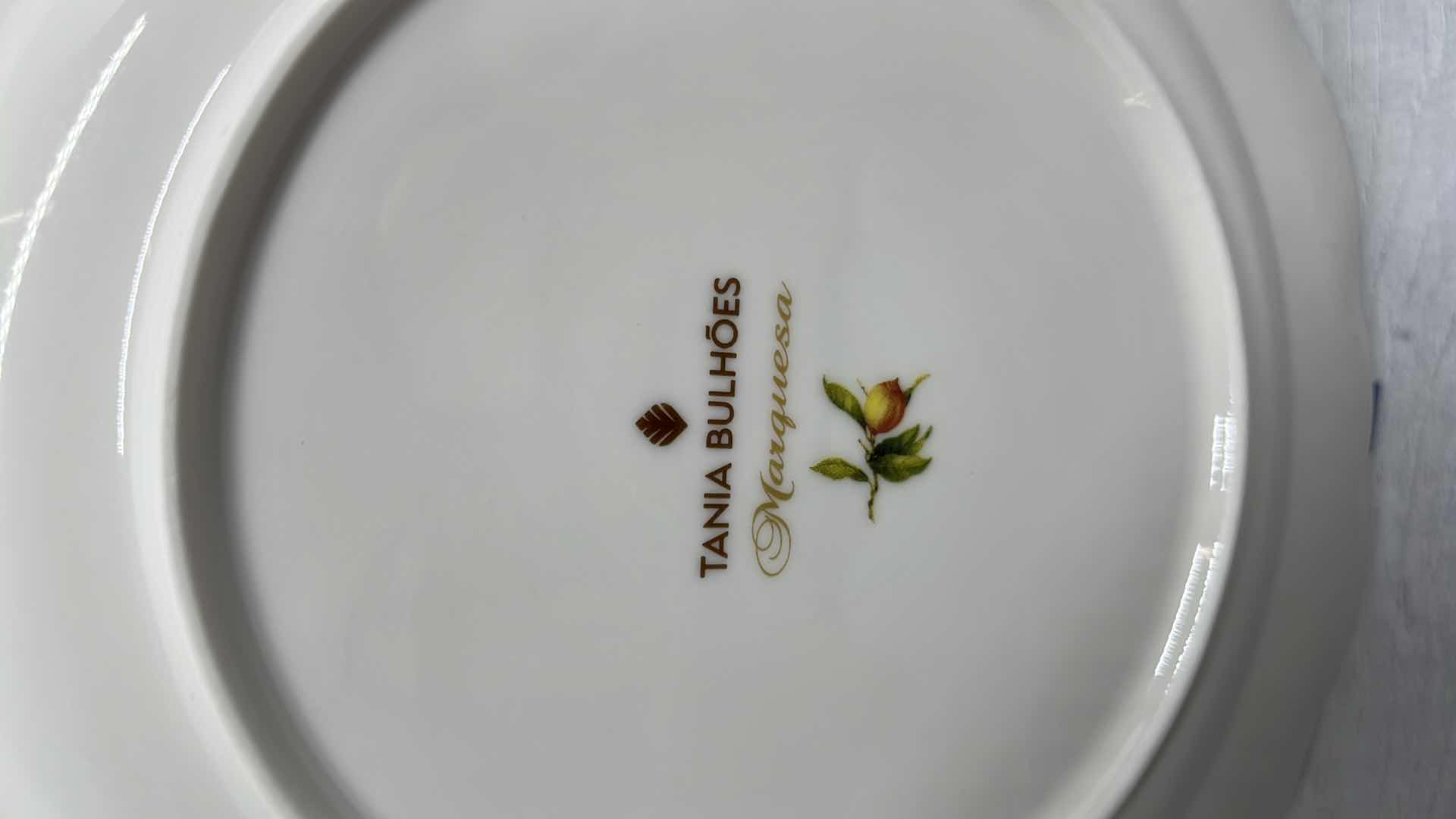 Photo 4 of TANIA BULHOES MARQUESA COLLECTION PORCELAIN 10.5” DINNER PLATE (5)