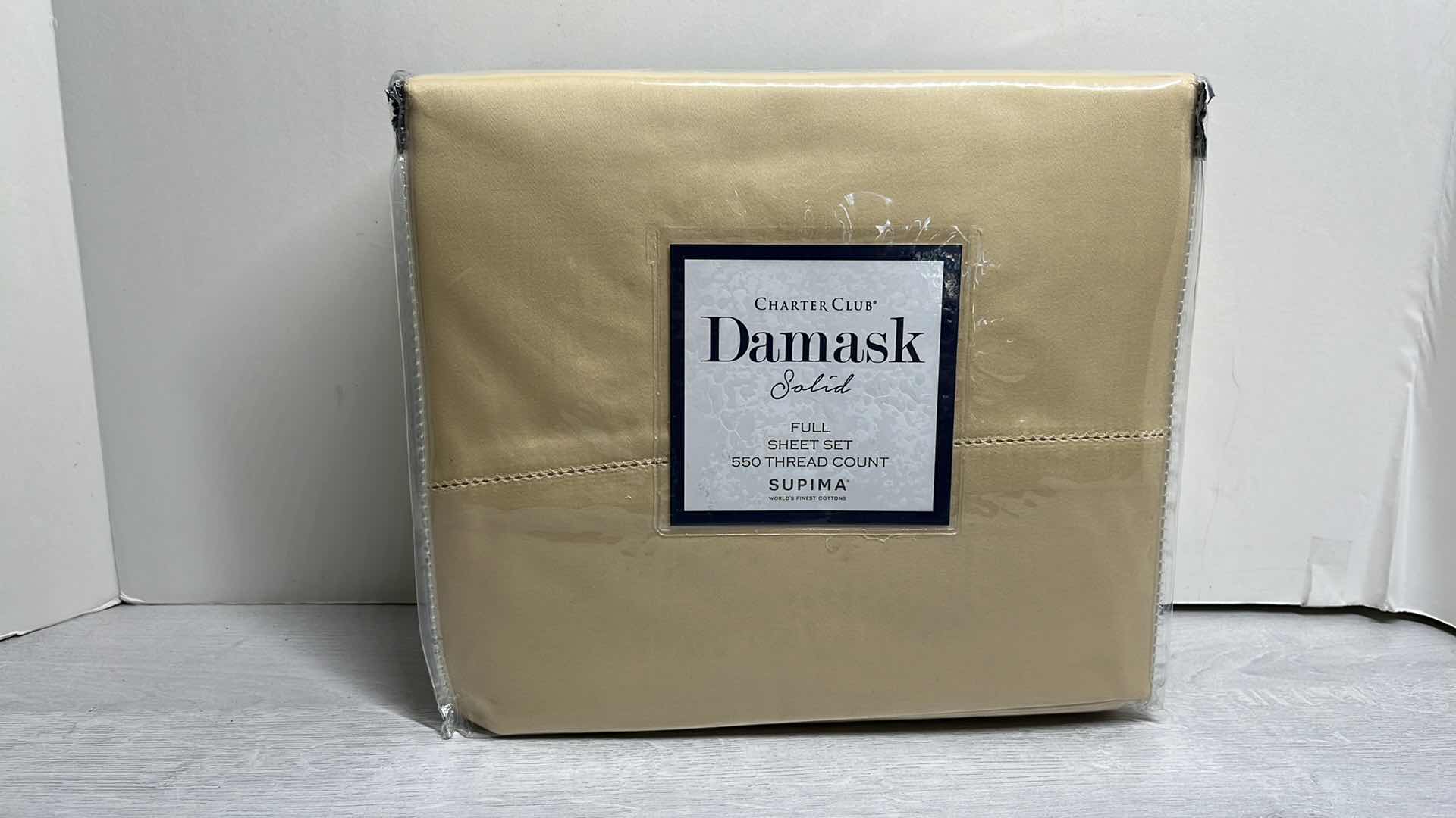 Photo 1 of NEW CHARTER CLUB DAMASK COLLECTION FULL SHEET SET 550 THREAD COUNT SUPIMA