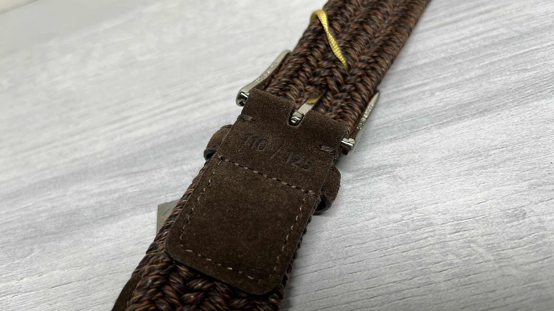 Photo 4 of NEW CANALI MENS BROWN CABLE CALFSKIN BELT, MADE IN ITALY SIZE 110 (US 40)