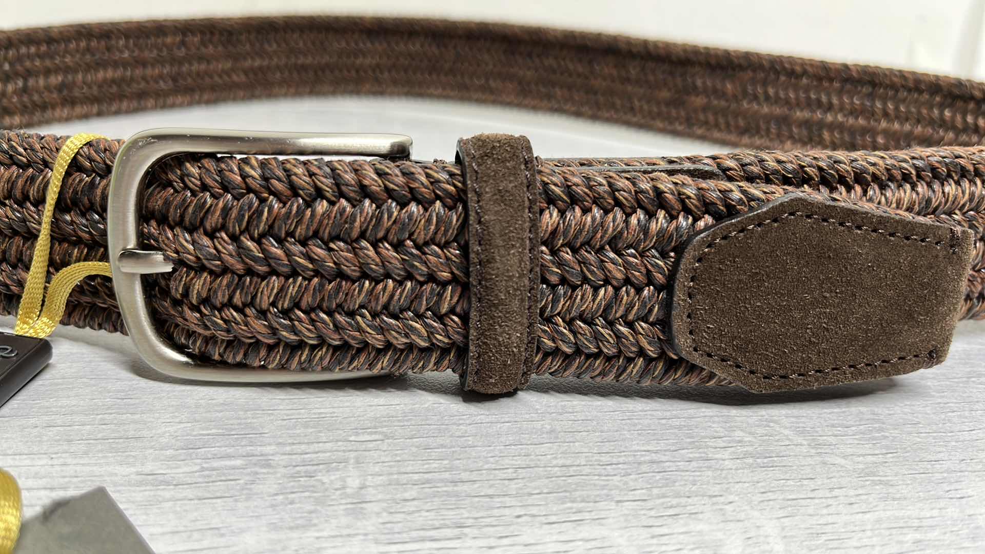 Photo 3 of NEW CANALI MENS BROWN CABLE CALFSKIN BELT, MADE IN ITALY SIZE 110 (US 40)