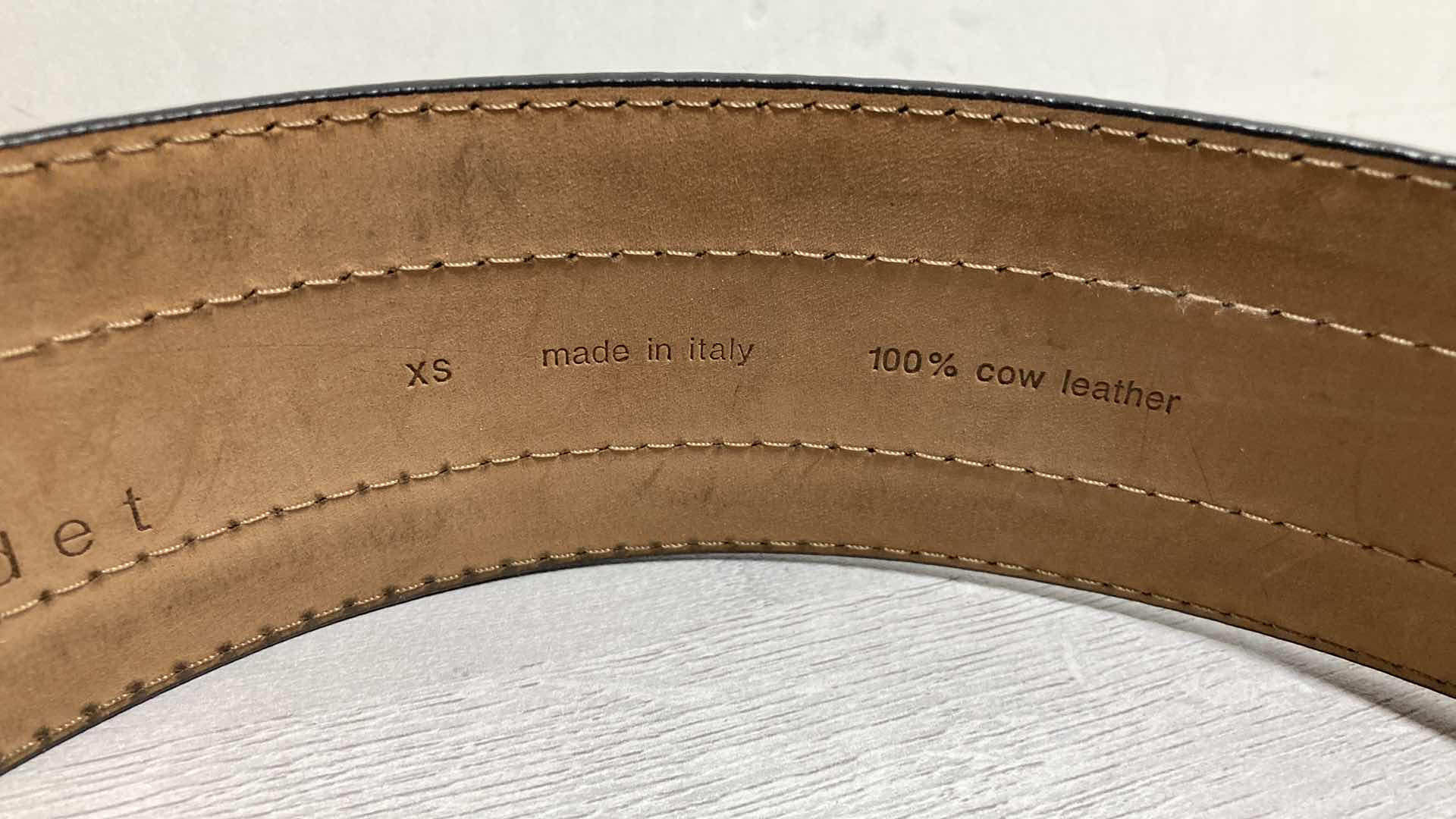 Photo 7 of ALICE & OLIVIA BY STACEY BENDET 100% COW LEATHER BELT SIZE XS MADE IN ITALY