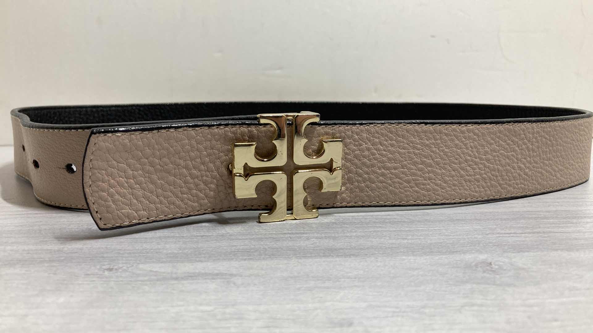 Photo 1 of TORY BURCH REVERSIBLE BLACK & TAN BELT 34”