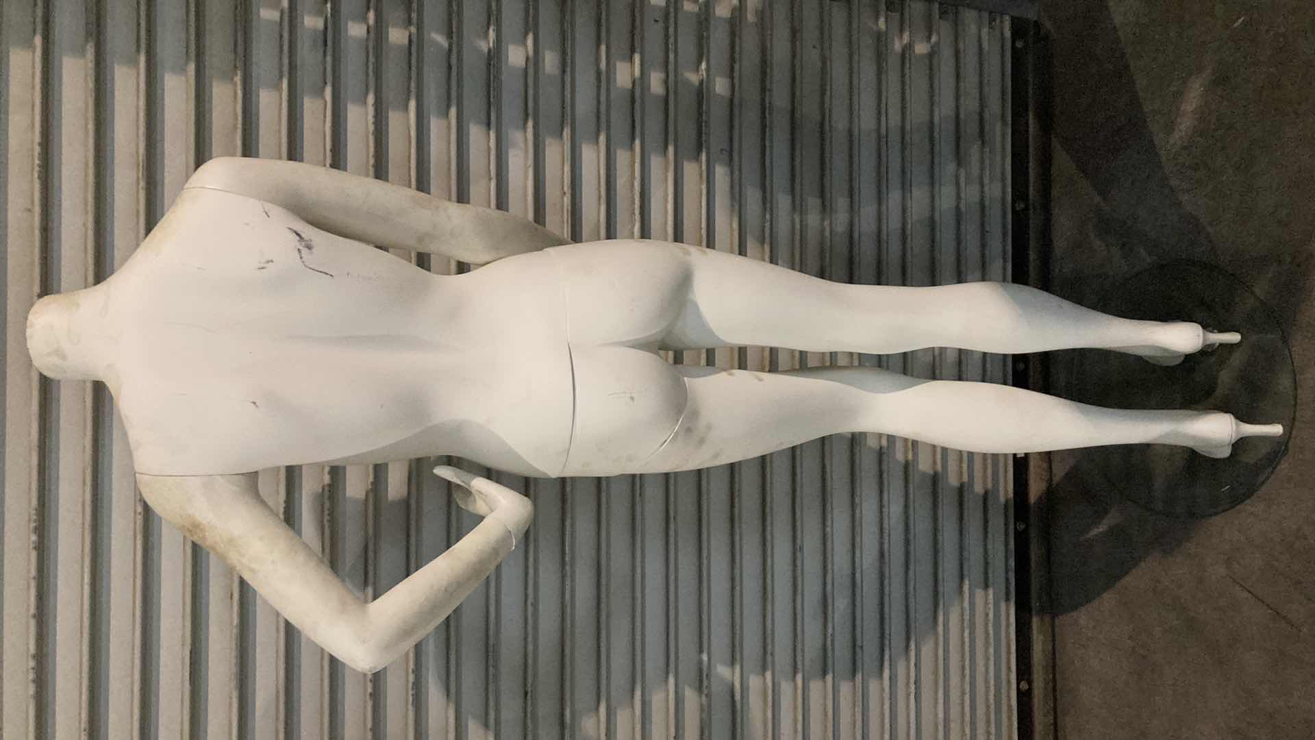 Photo 3 of FEMALE MANNEQUIN FULL BODY W 16” GLASS BASE 24” X 12” H63”