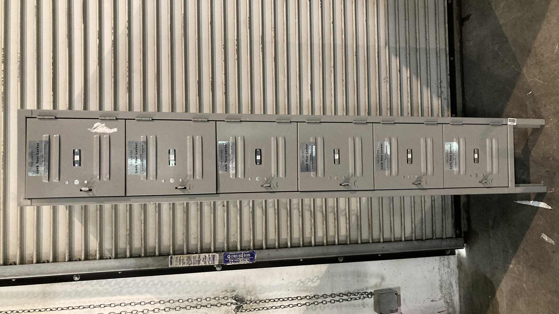 Photo 1 of GLOBAL 6 COMPARTMENT METAL LOCKERS 12” X 19” H78”