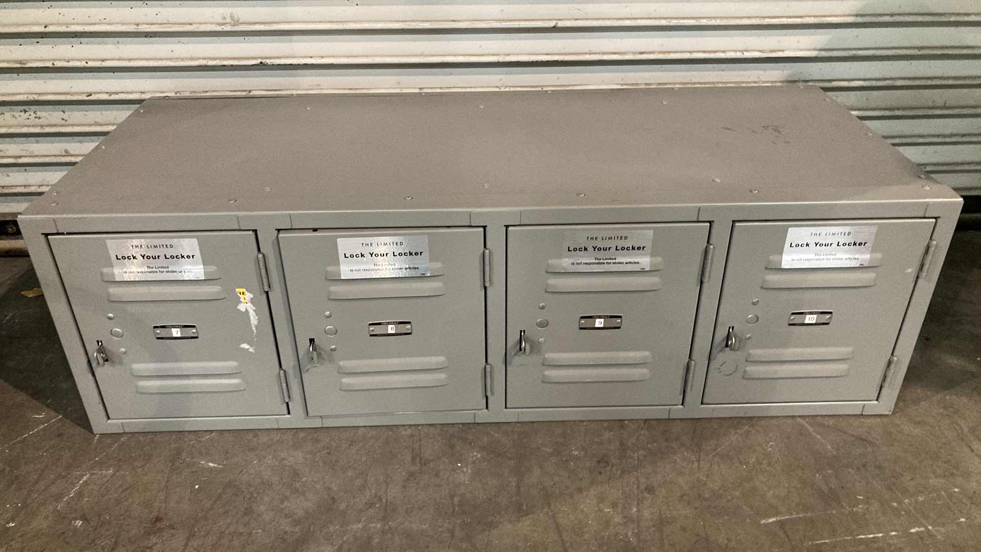 Photo 1 of GLOBAL 4 COMPARTMENT METAL LOCKERS 45” X 19” H14”