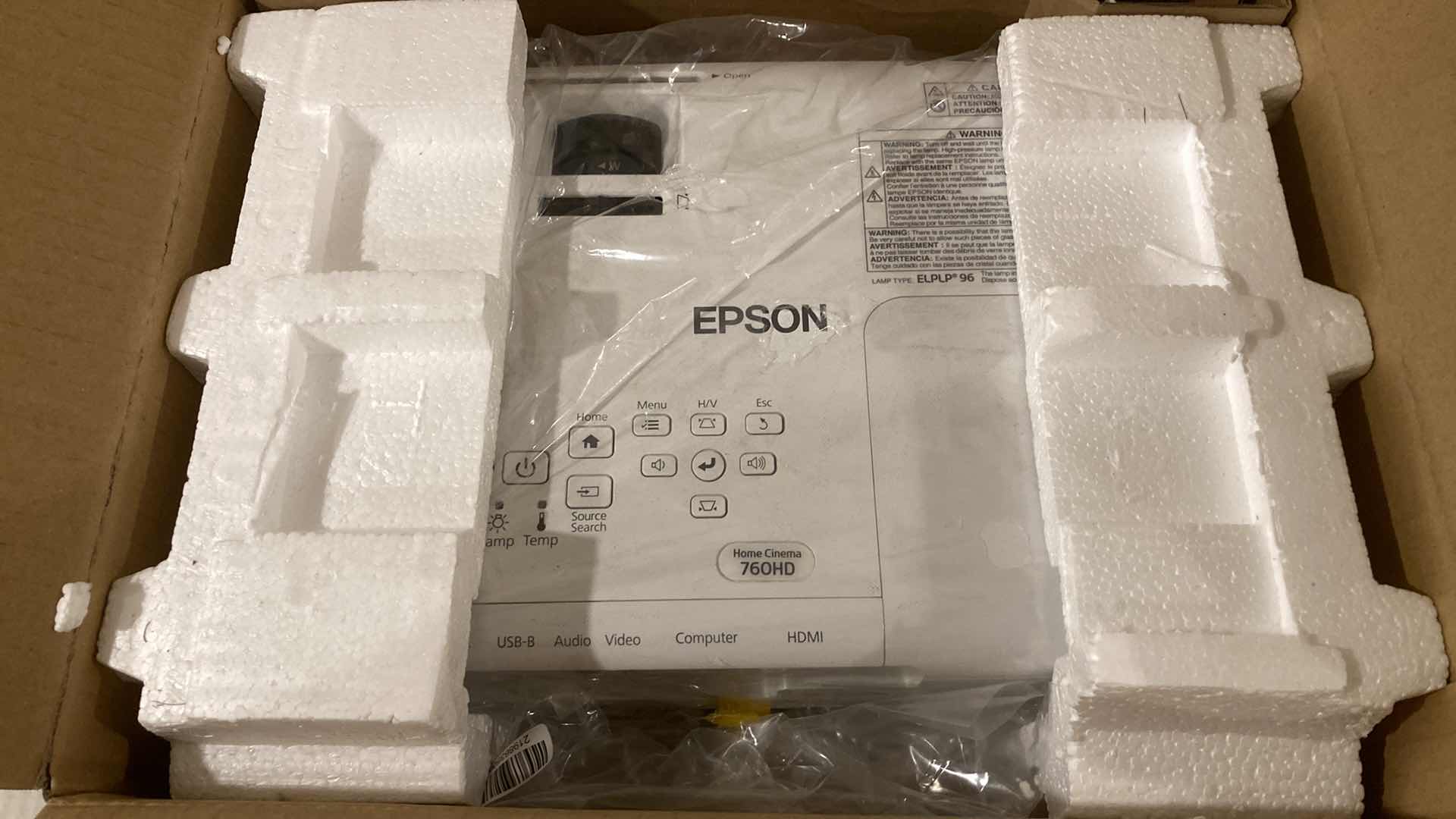 Photo 2 of EPSON MULTIMEDIA PROJECTOR MODEL VS250