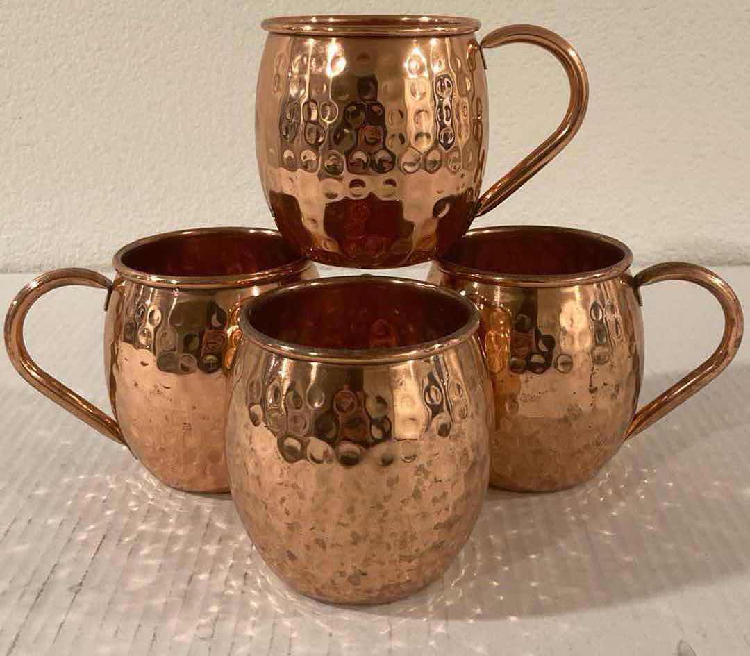Photo 1 of COPPER MOSCOW MULE MUGS 12FLOZ (4)