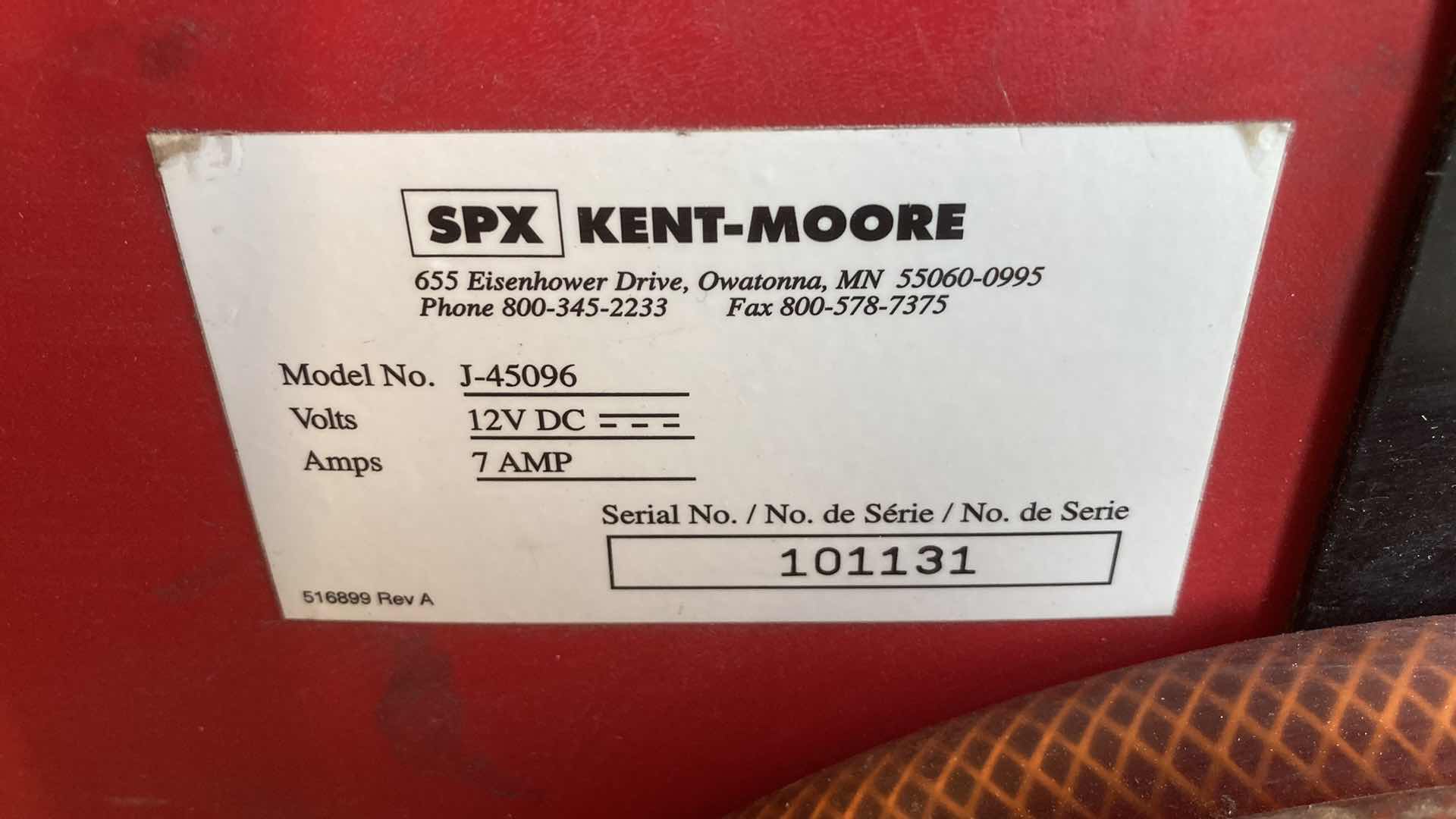 Photo 10 of SPX KENT-MOORE TRANS-FLOW TRANSMISSION FLUSH MACHINE MODEL J-45096