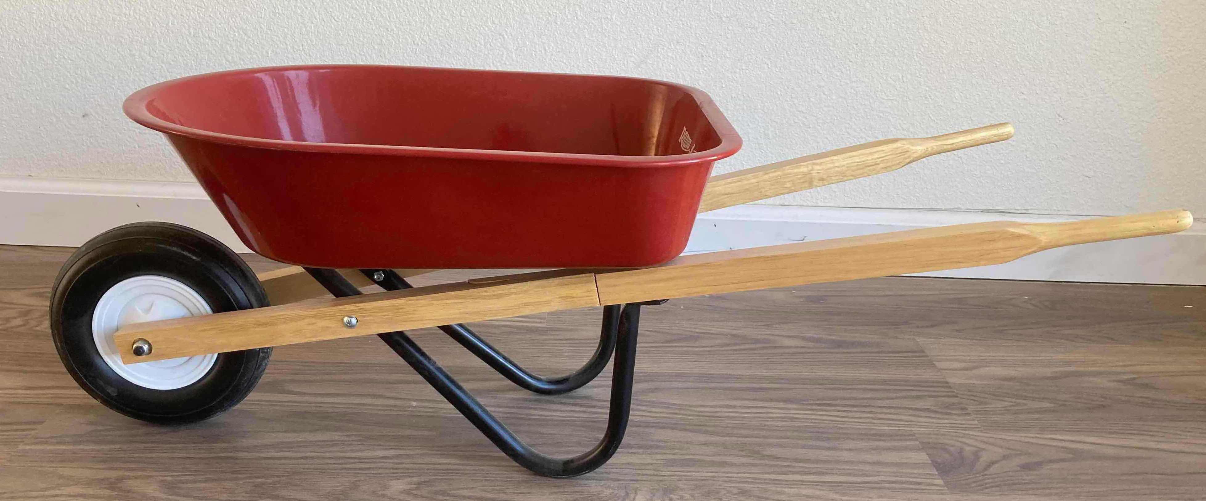 Photo 3 of RADIO FLYER MINI RED WHEEL BARREL 13.25” X 33.5” H11”