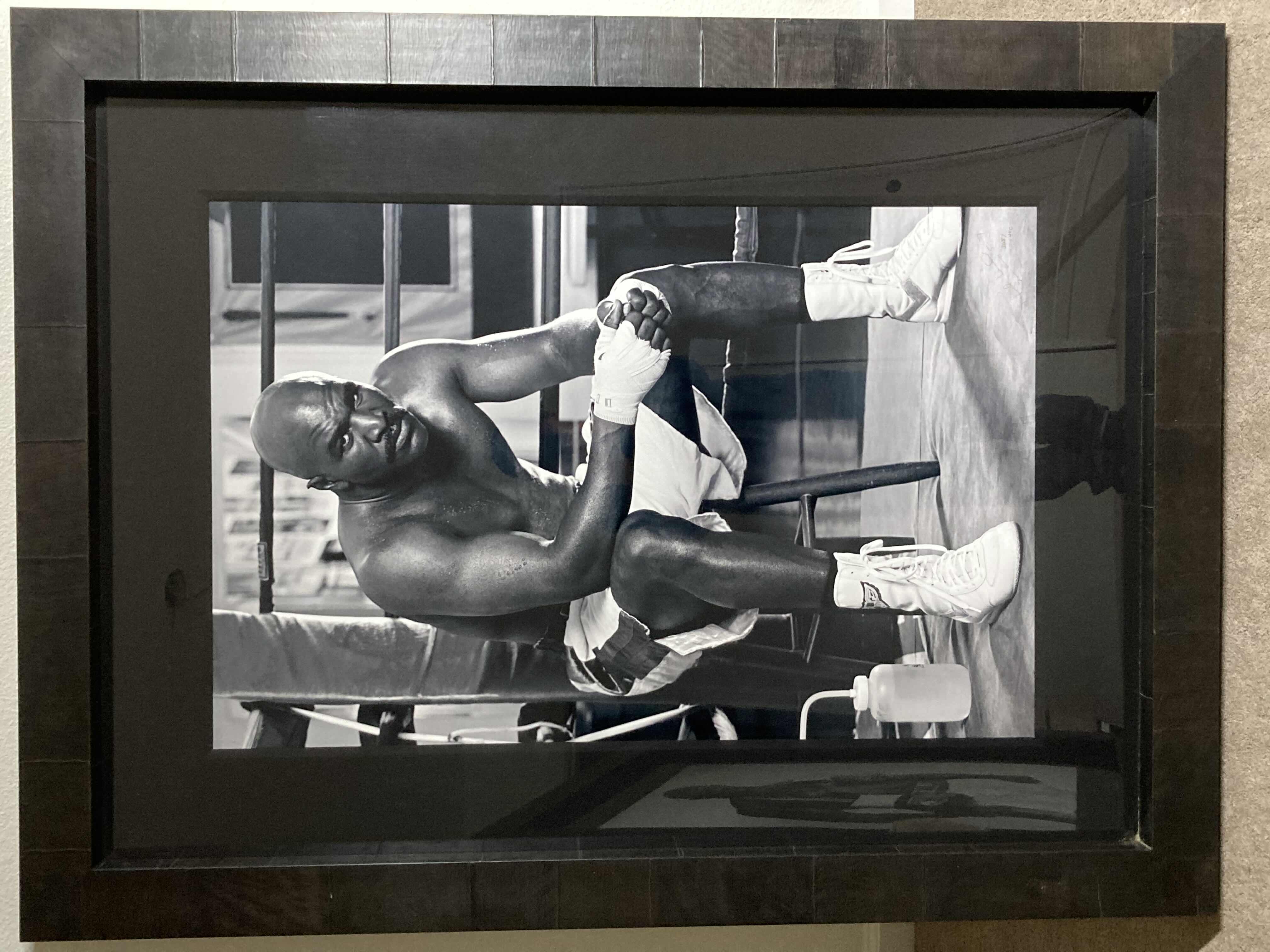 Photo 1 of EVANDER HOLYFIELD PHOTOGRAPHED BY PETER LIK AUTOGRAPHED BY EVANDER HOLYFIELD 368/450 41” X 2.75” H54.5”