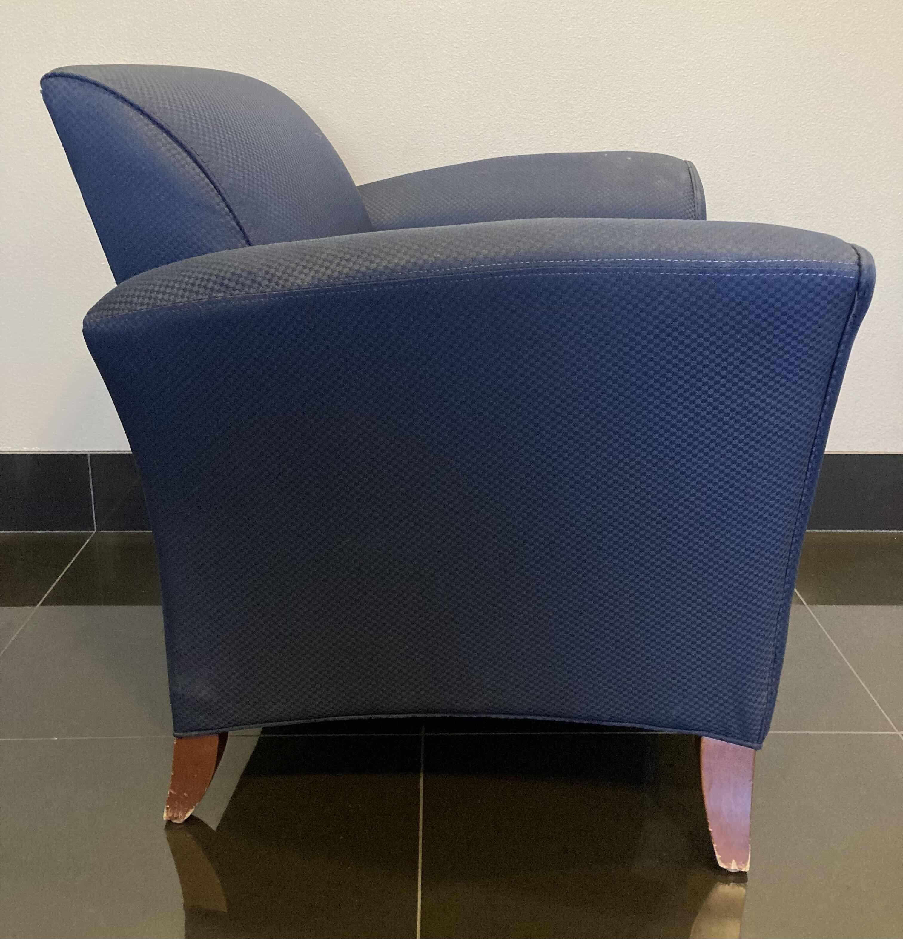 Photo 3 of OFS STYLINE BLUE LOUNGE CHAIR 37” X 30” H32”