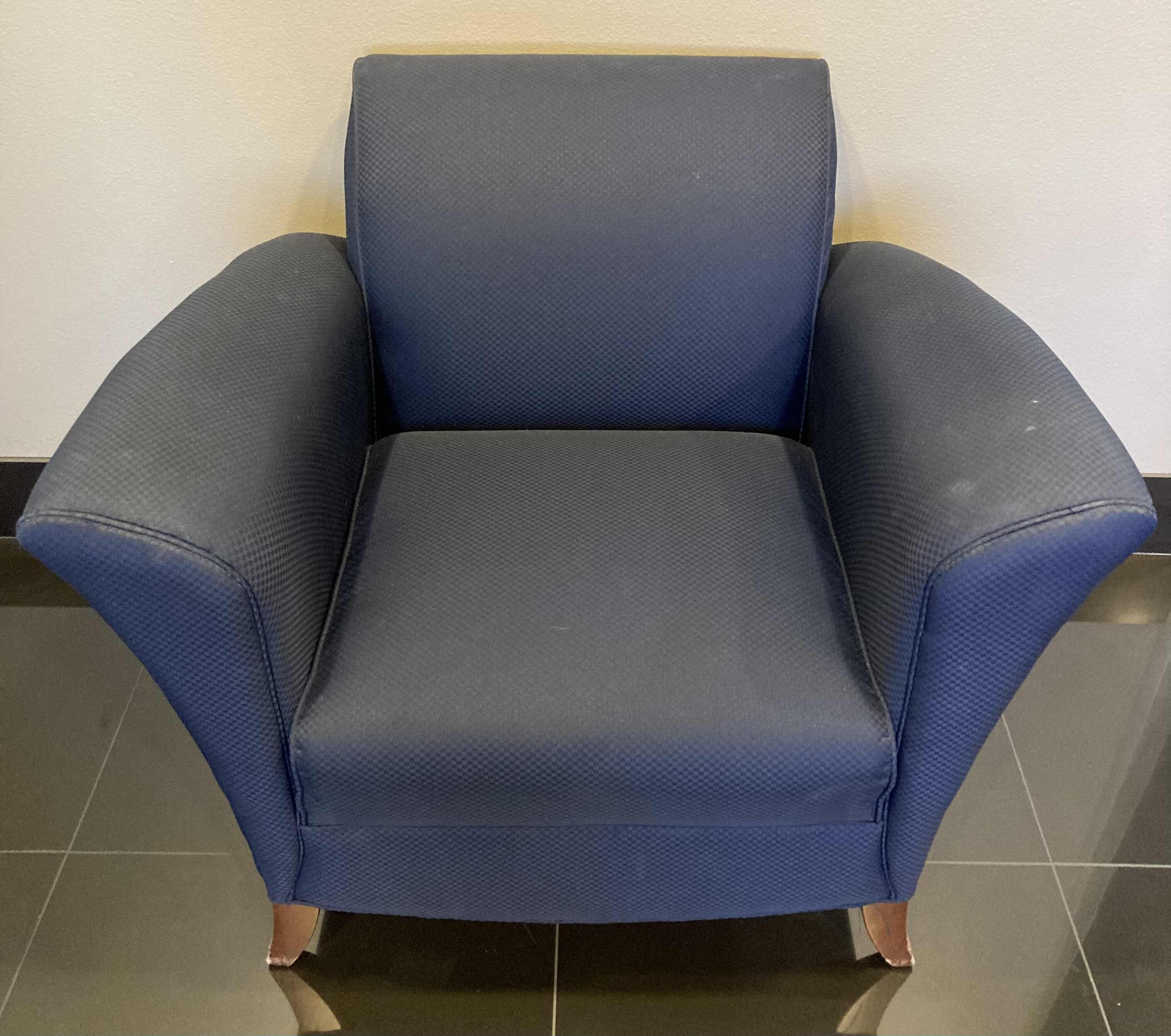 Photo 2 of OFS STYLINE BLUE LOUNGE CHAIR 37” X 30” H32”