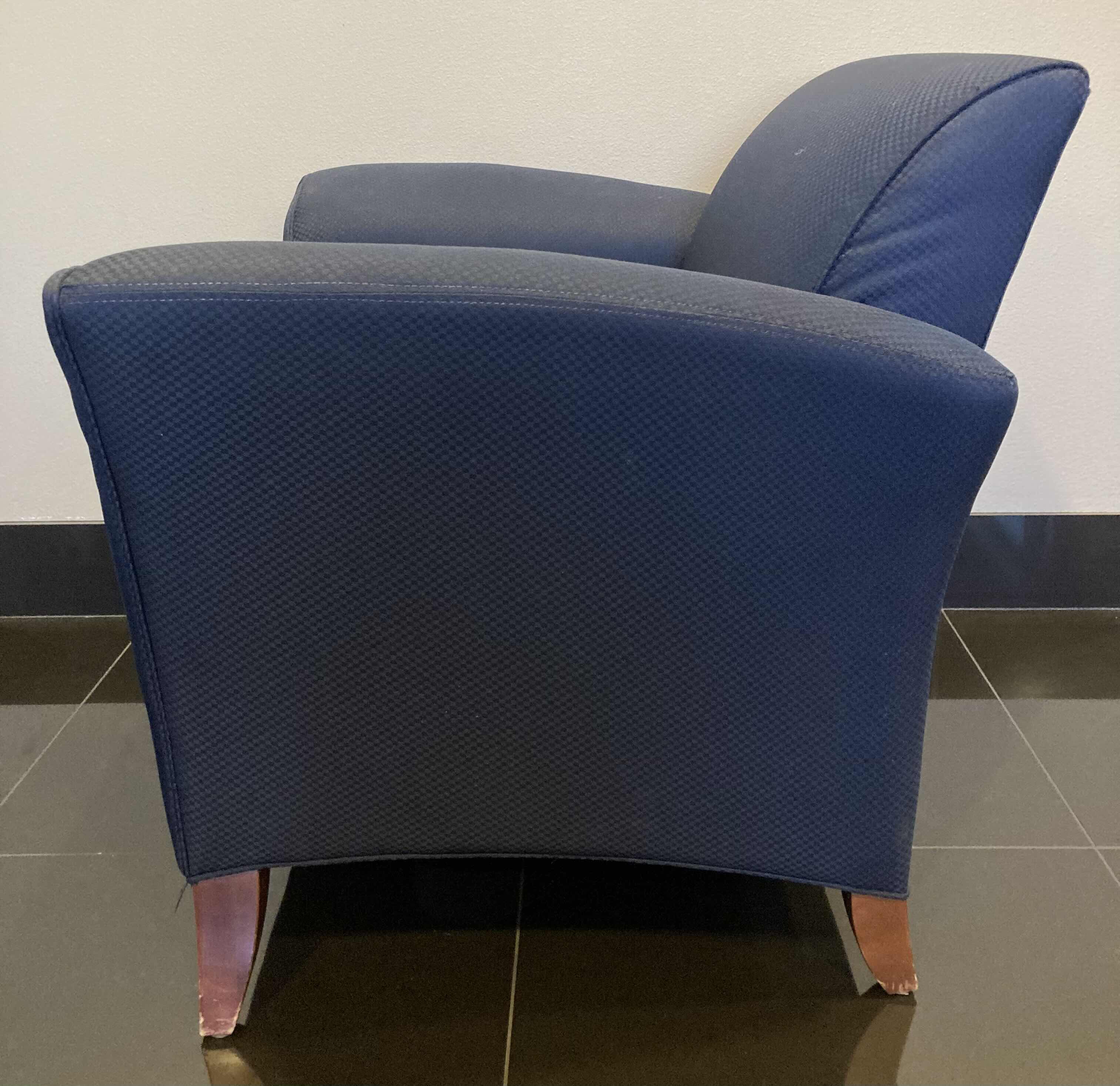Photo 5 of OFS STYLINE BLUE LOUNGE CHAIR 37” X 30” H32”