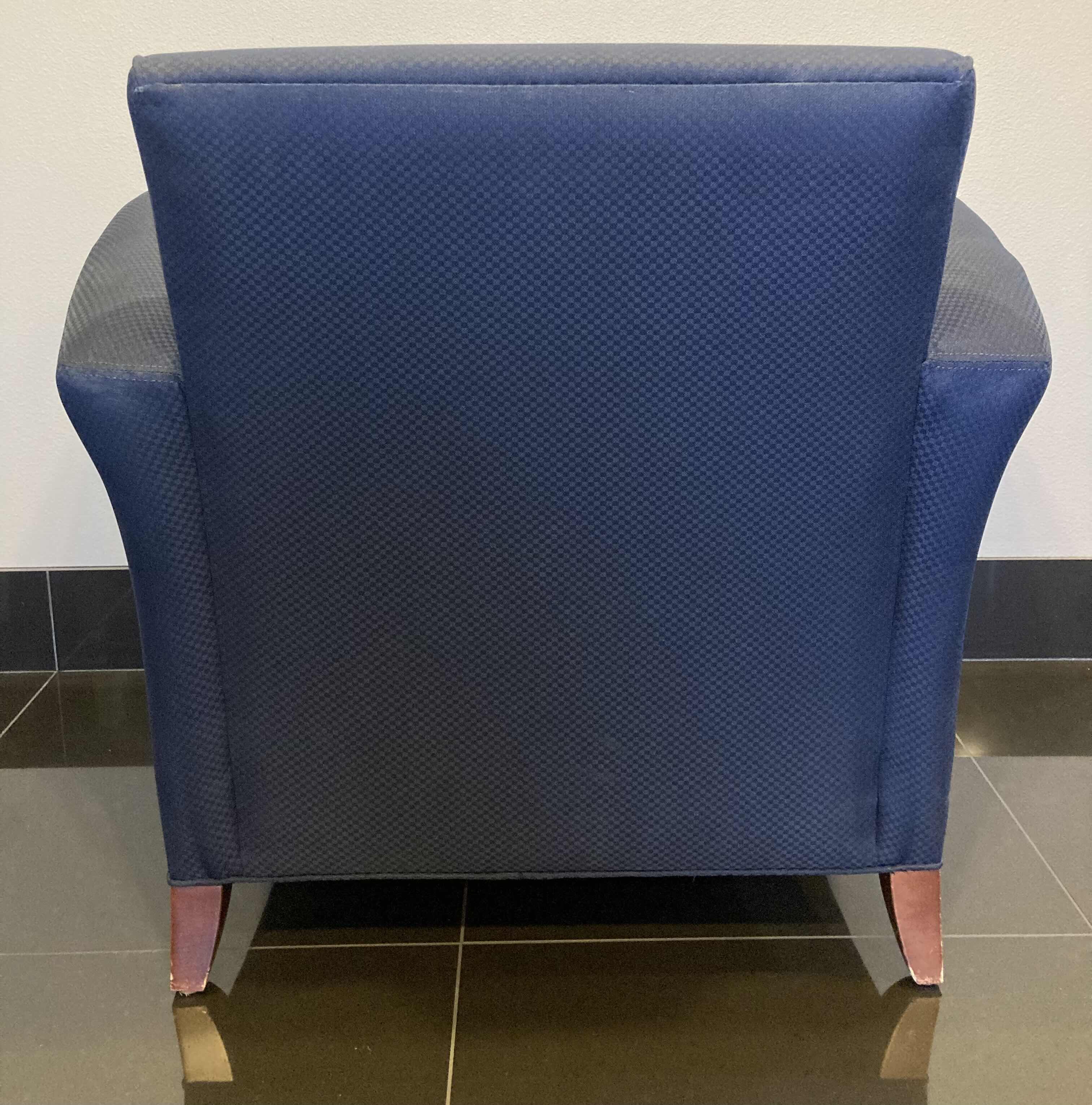 Photo 4 of OFS STYLINE BLUE LOUNGE CHAIR 37” X 30” H32”