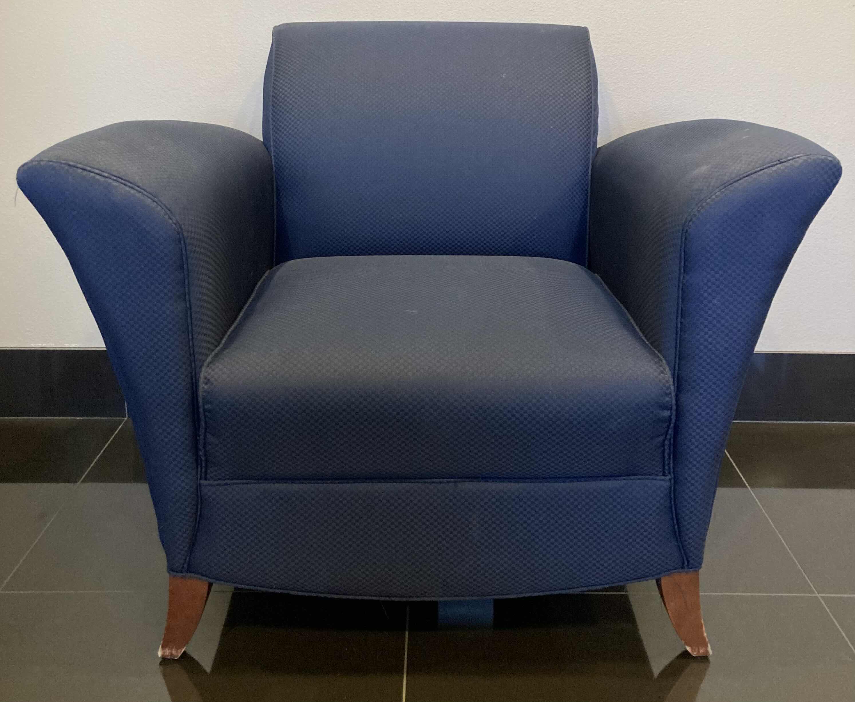 Photo 1 of OFS STYLINE BLUE LOUNGE CHAIR 37” X 30” H32”