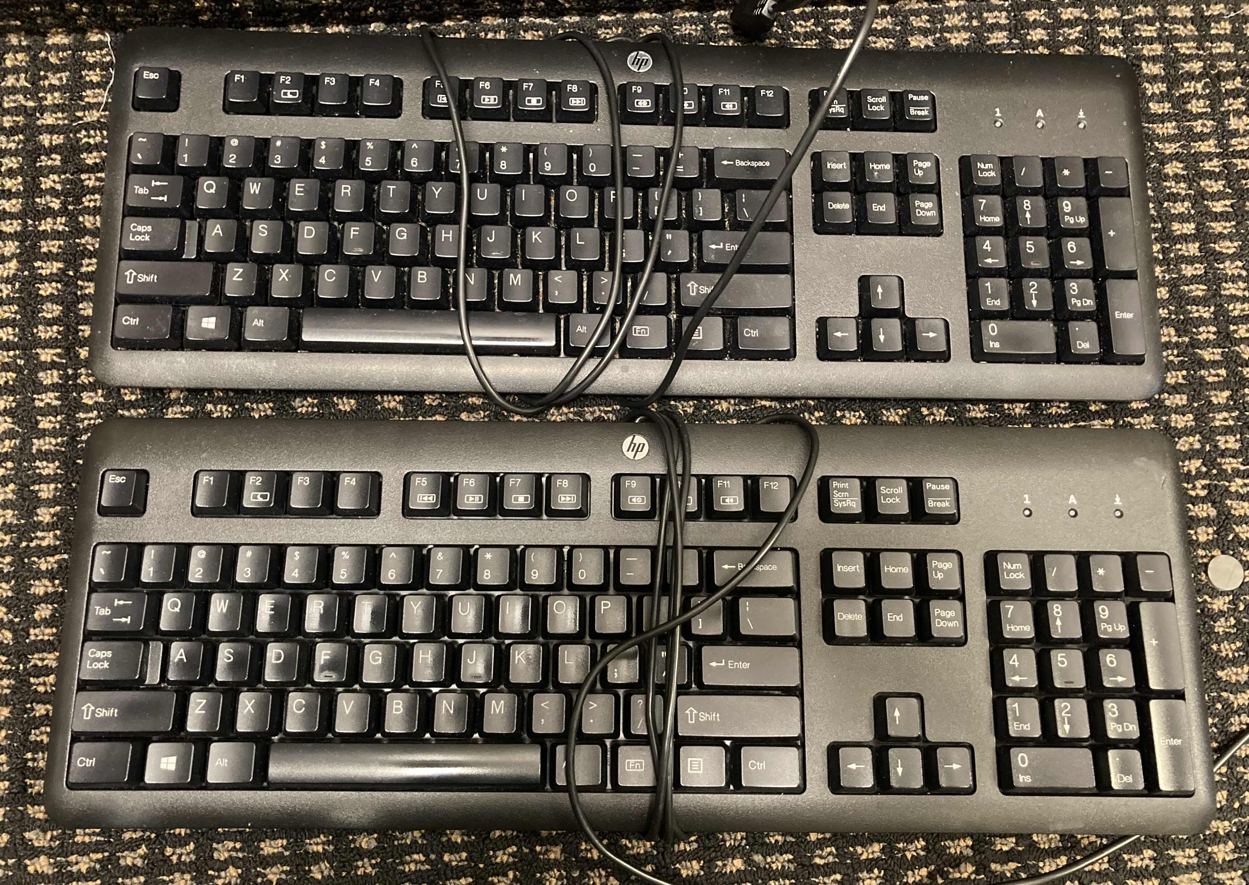 Photo 1 of HP WIRED KEYBOARDS (2)