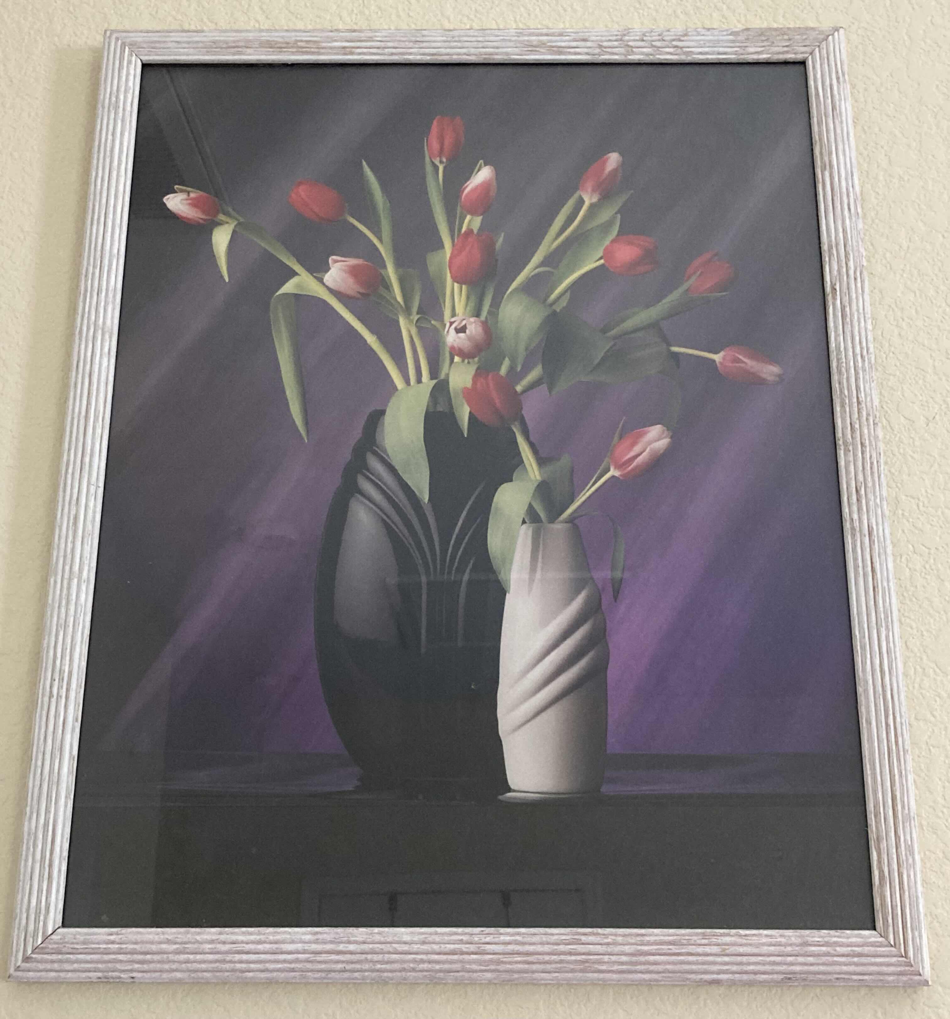 Photo 1 of RED ROSES FRAMED ARTWORK 17.5” X 21.5”