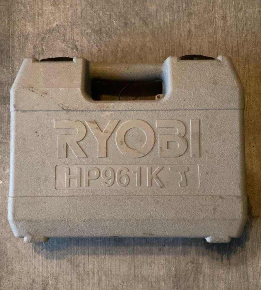 Photo 4 of RYOBI 9.6V CORDLESS DRILL W CHARGER, 2 BATTERIES & CASE MODEL HP961K