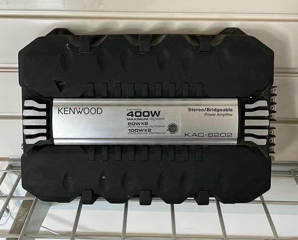 Photo 1 of KENWOOD 400W STERO/BRIDGEABLE POWER AMPLIFIER KAC-6202