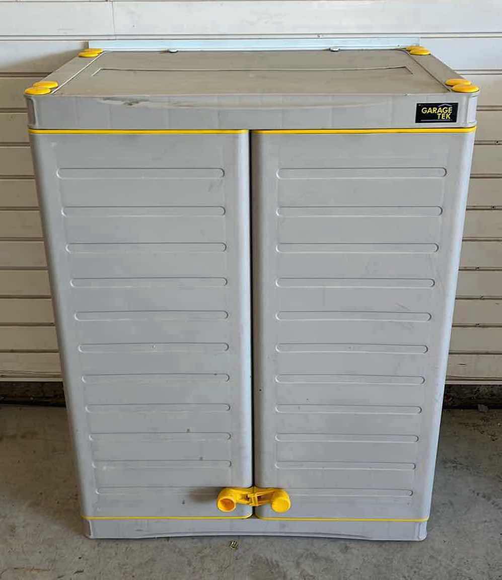 Photo 1 of GARAGE TEK ENCLOSED STORAGE CABINET 27.5” X 17.75” H35.5”