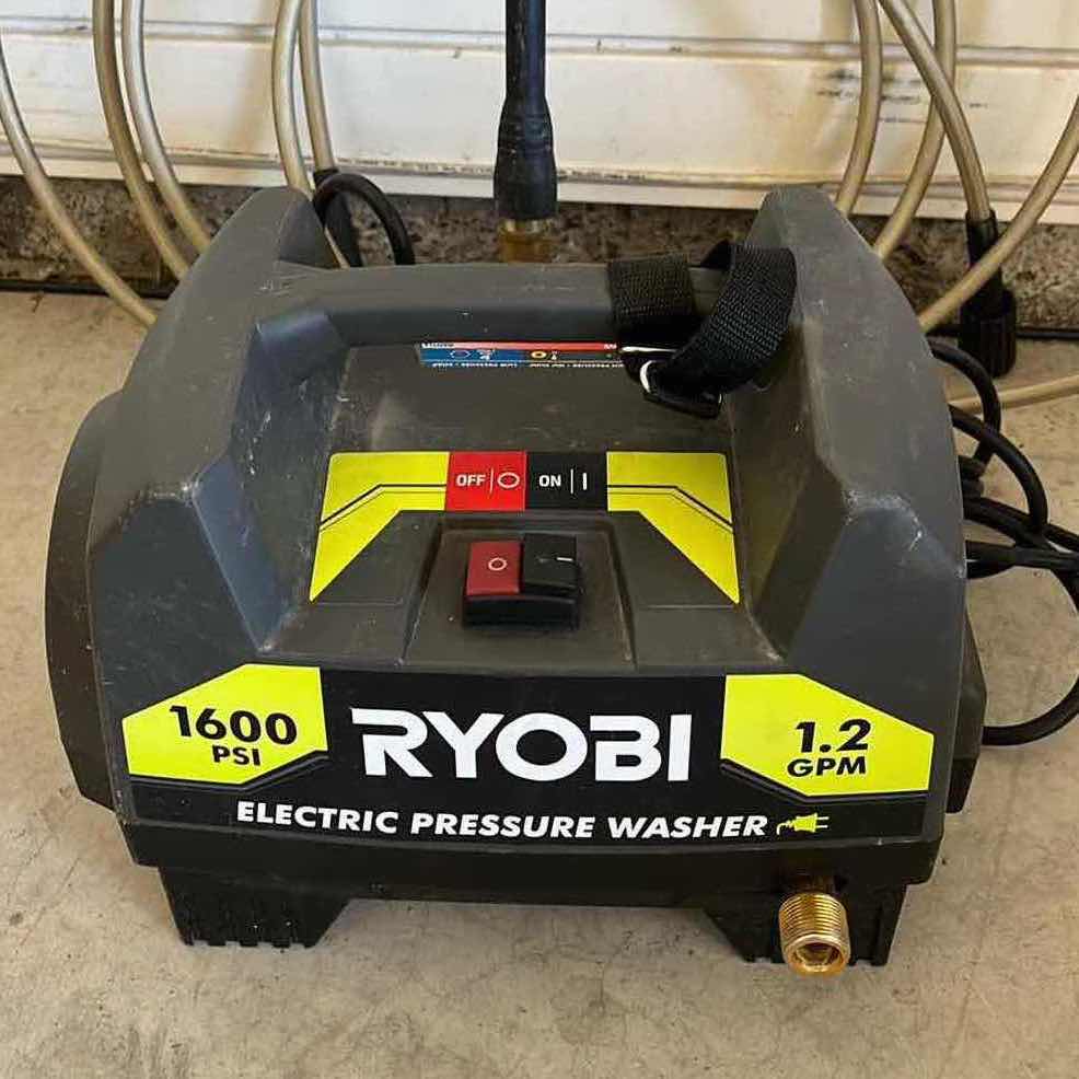 Photo 2 of RYOBI 1600PSI ELECTRIC PRESSURE WASHER 1.2GPM