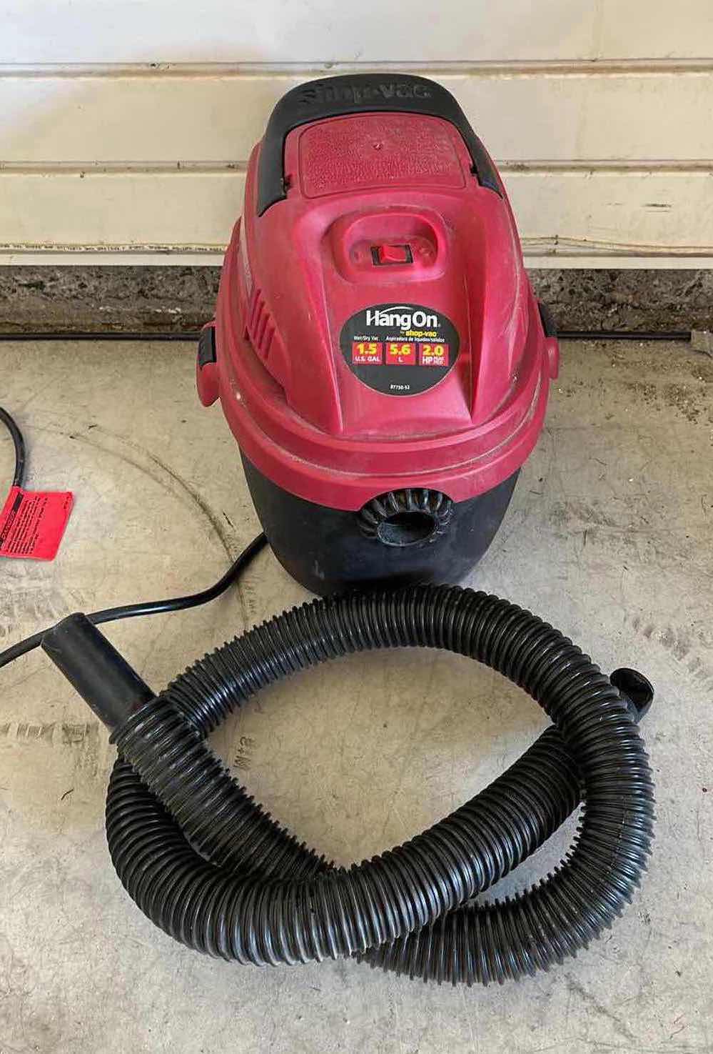 Photo 1 of SHOP VAC HANG ON MINI WET/DRY VAC 1.5GAL