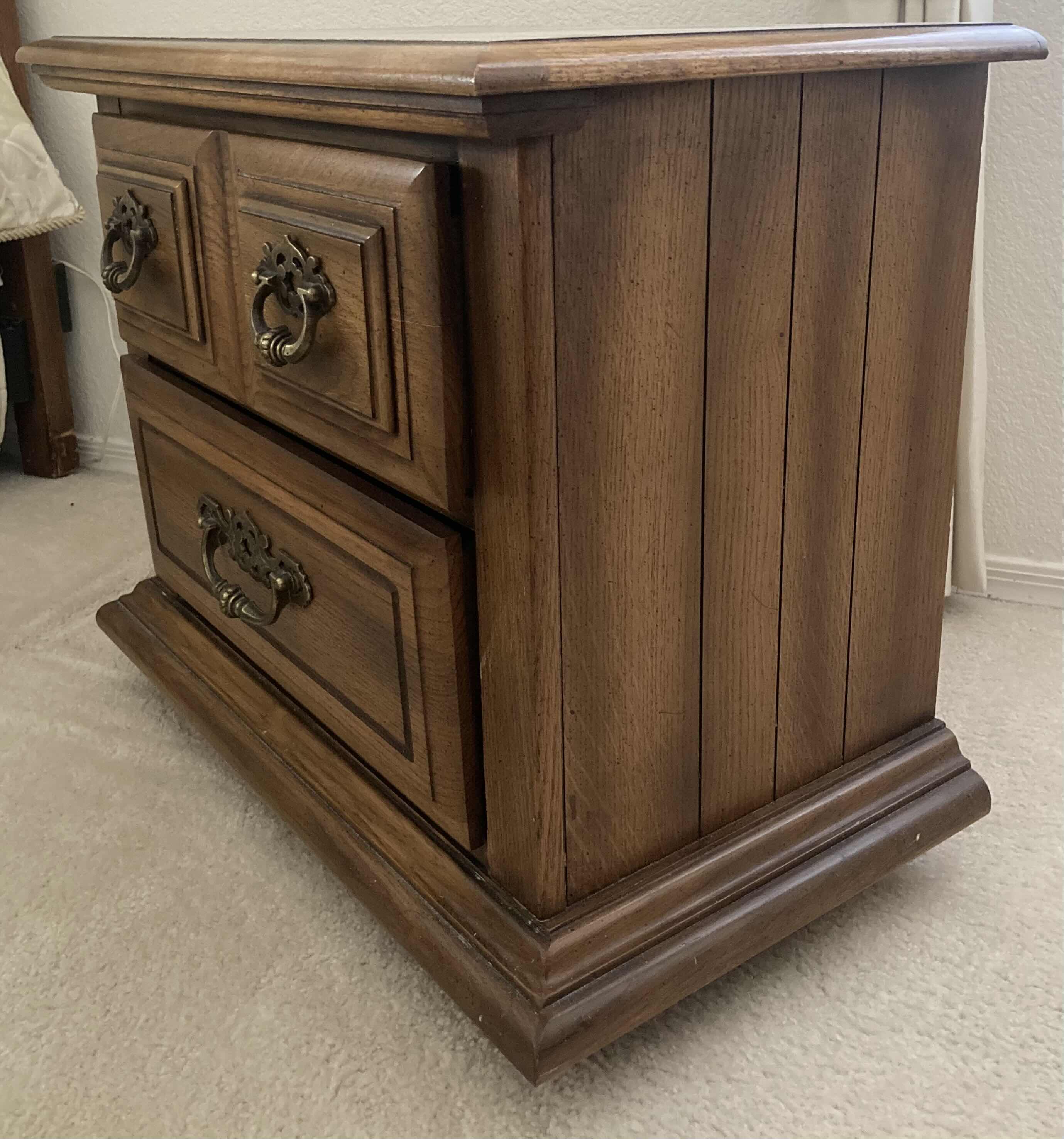 Photo 3 of MID CENTURY WOOD NIGHTSTAND 25” X 15” H22”