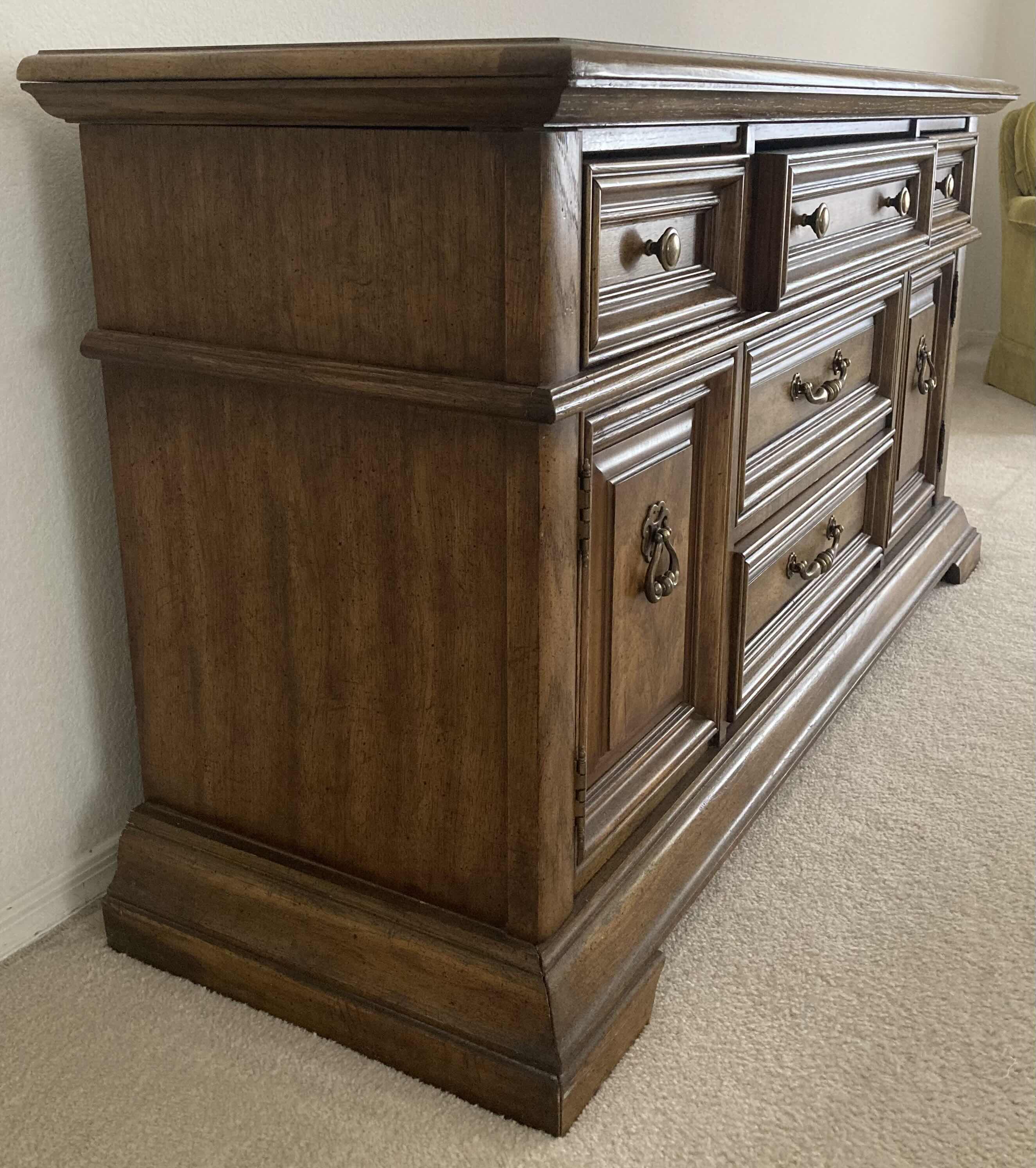 Photo 4 of STANLEY FURNITURE FRUITWOOD ITALIAN DRESSER 58” X 18.5” H30.5”