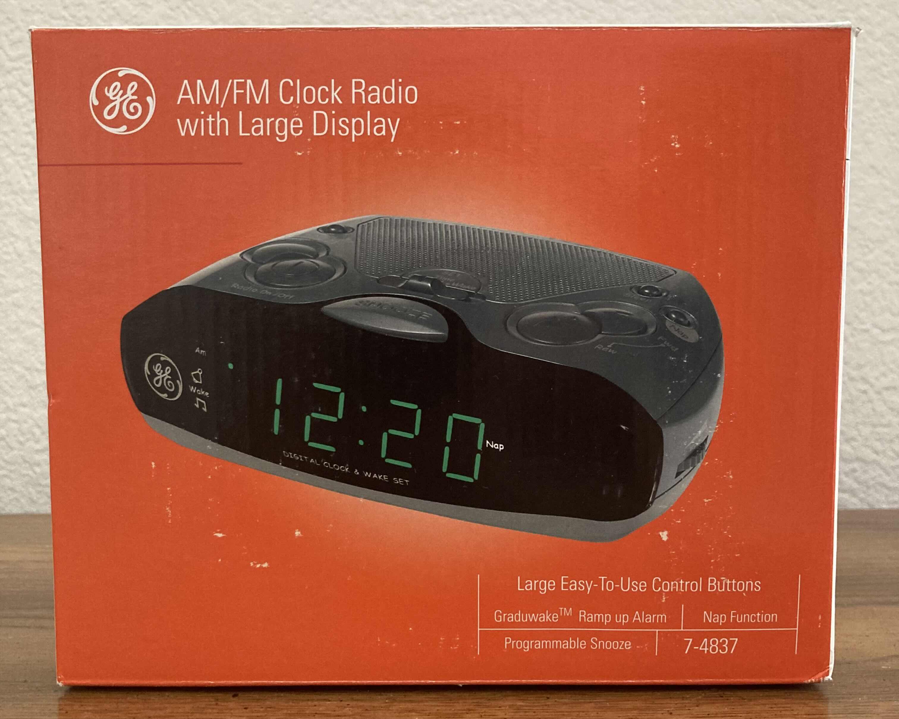 Photo 1 of GE AM/FM CLOCK RADIO MODEL 7-4837