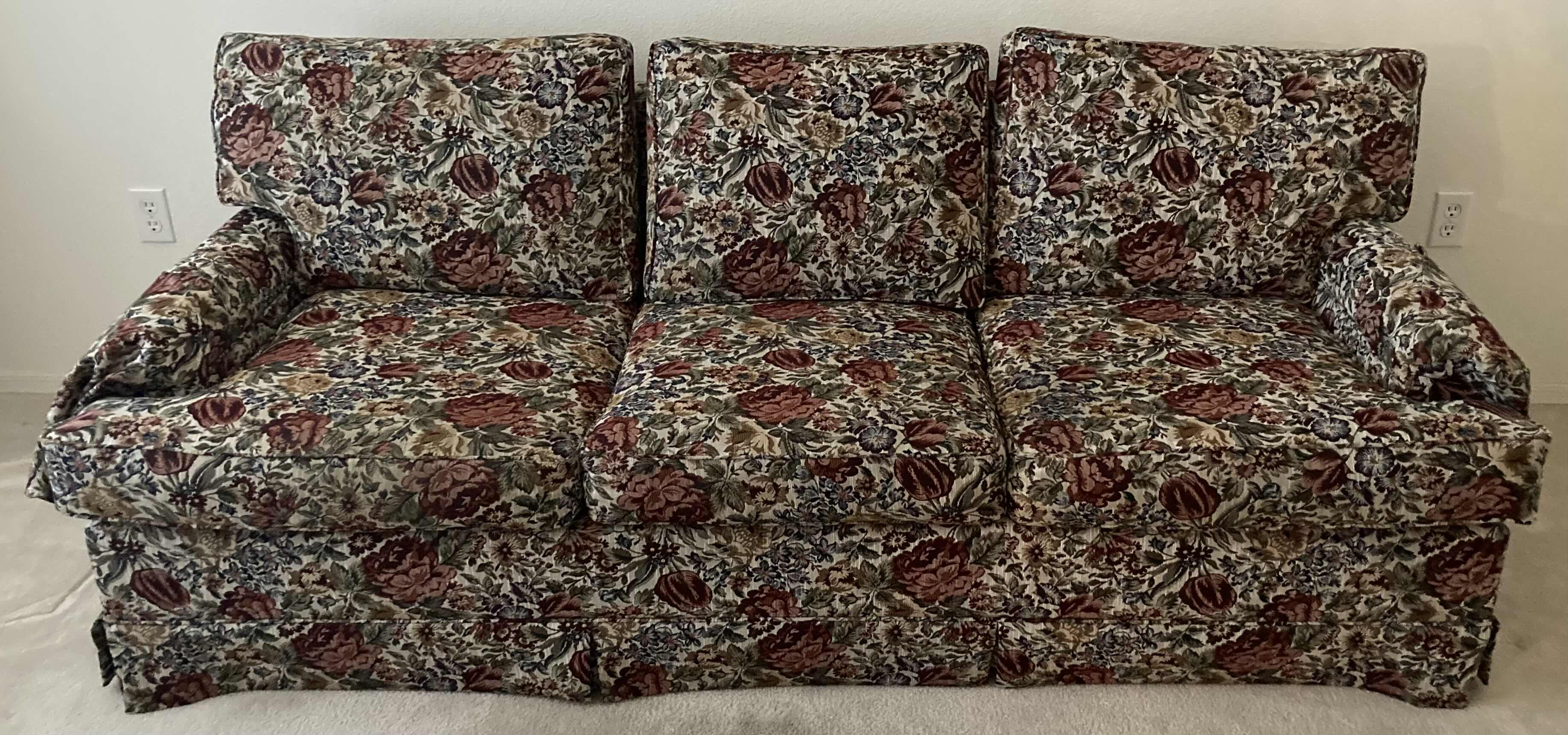 Photo 1 of FLORAL SOFA W PULL OUT MATTRESS 78” X 35” H30”