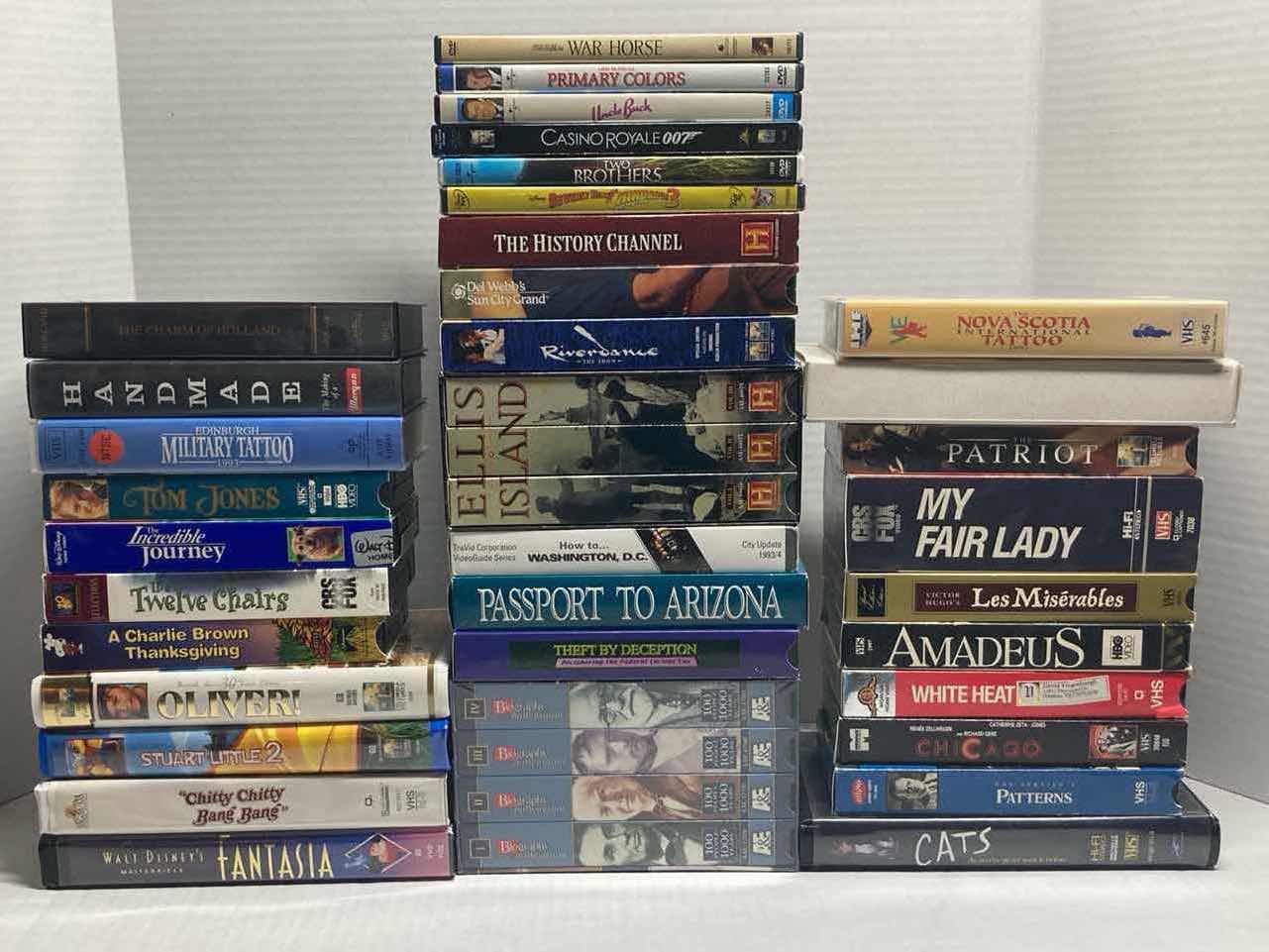 Photo 1 of VHS TAPES & DVDS- VARIOUS TITLES & GENRES