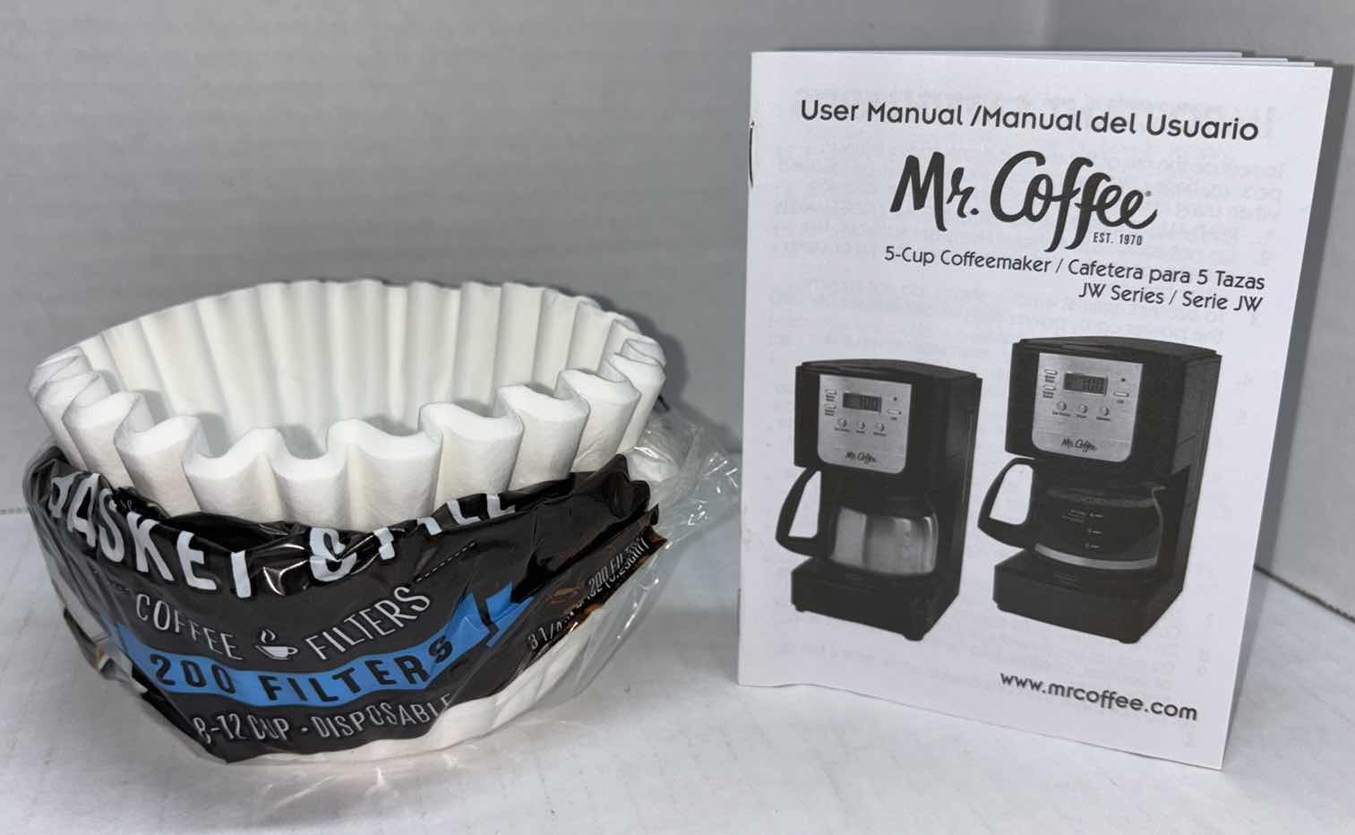 Photo 2 of MR. COFFEE STYLE & TASTE ADVANCED BREW 5 CUP PROGRAMMABLE COFFEE MAKER W USER MANUAL & FILTERS