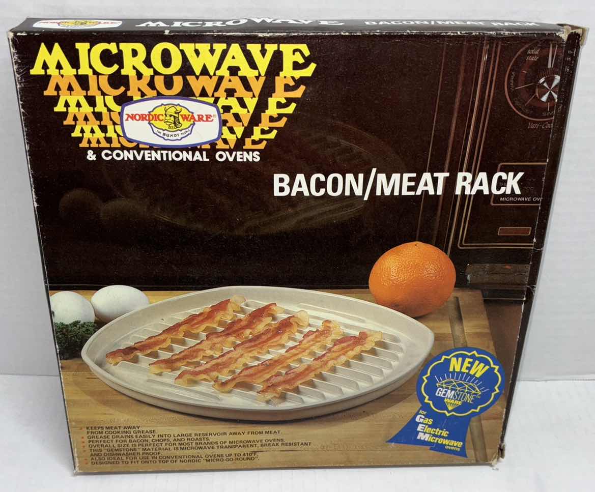 Photo 2 of NORDIC WARE MICROWAVE & CONVENTIONAL OVEN GEMSTONE WARE BACON/MEAT RACK