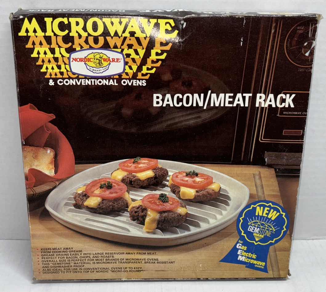 Photo 3 of NORDIC WARE MICROWAVE & CONVENTIONAL OVEN GEMSTONE WARE BACON/MEAT RACK