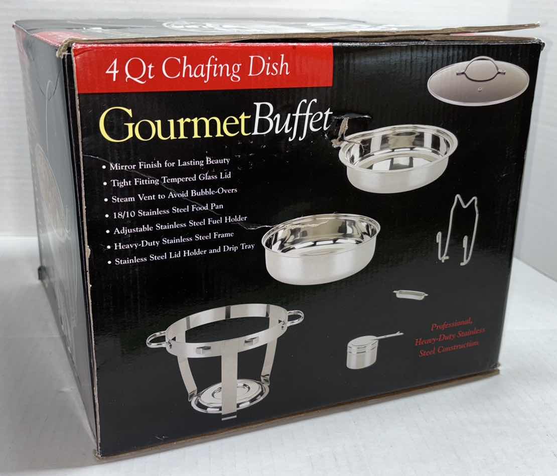 Photo 2 of NEW GOURMET BUFFET 4 QT STAINLESS STEEL CHAFING DISH