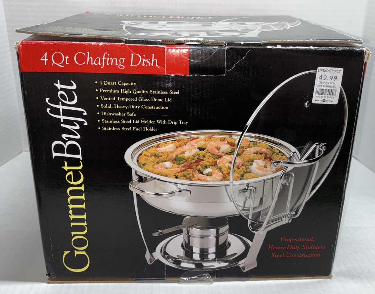 Photo 3 of NEW GOURMET BUFFET 4 QT STAINLESS STEEL CHAFING DISH