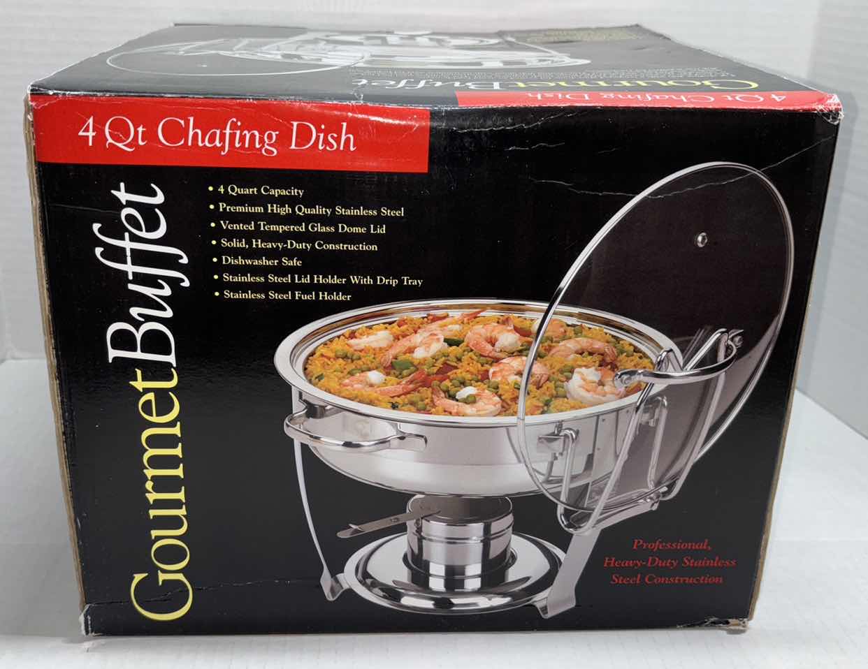 Photo 1 of NEW GOURMET BUFFET 4 QT STAINLESS STEEL CHAFING DISH