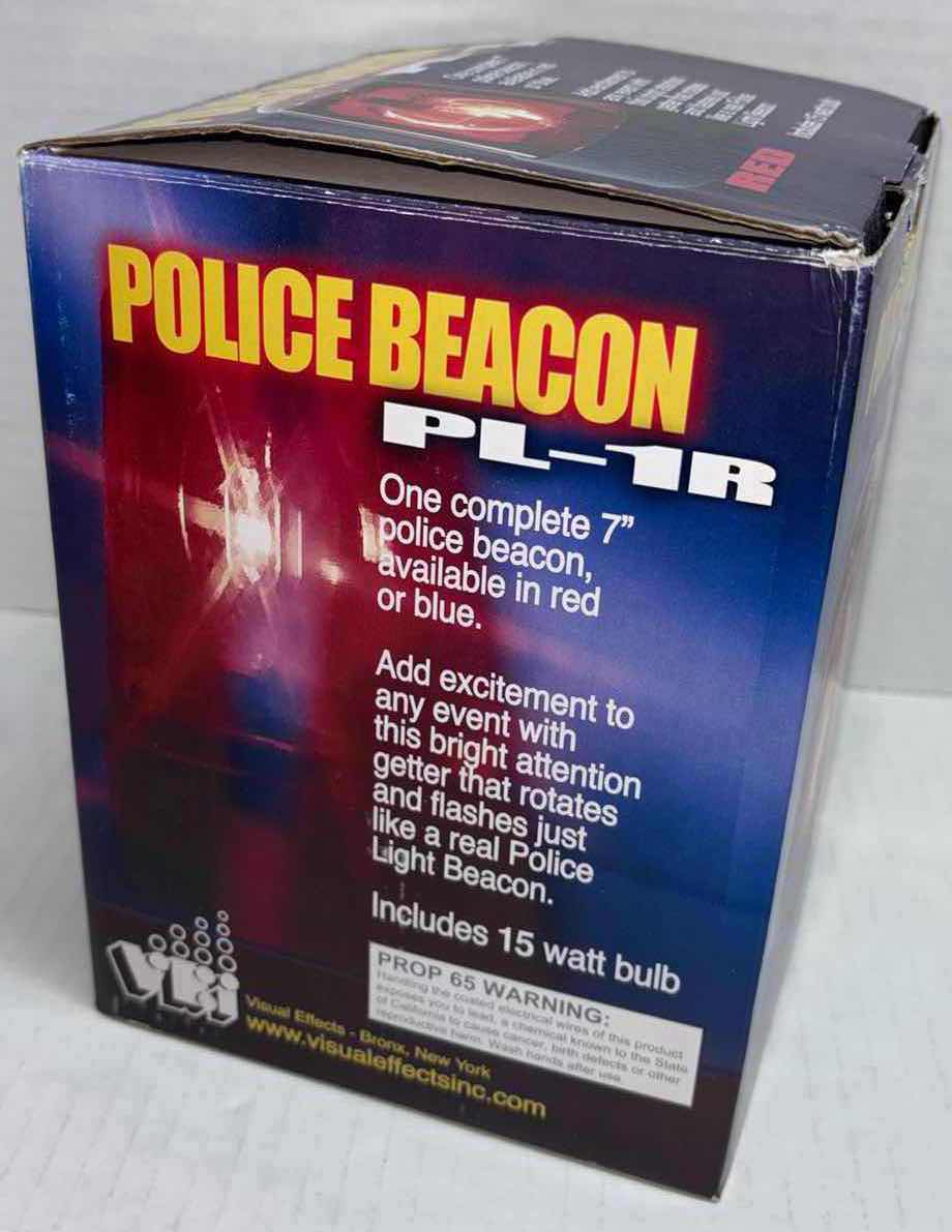 Photo 3 of NEW VISUAL EFFECTS 7” RED POLICE BEACON (PL-1R)