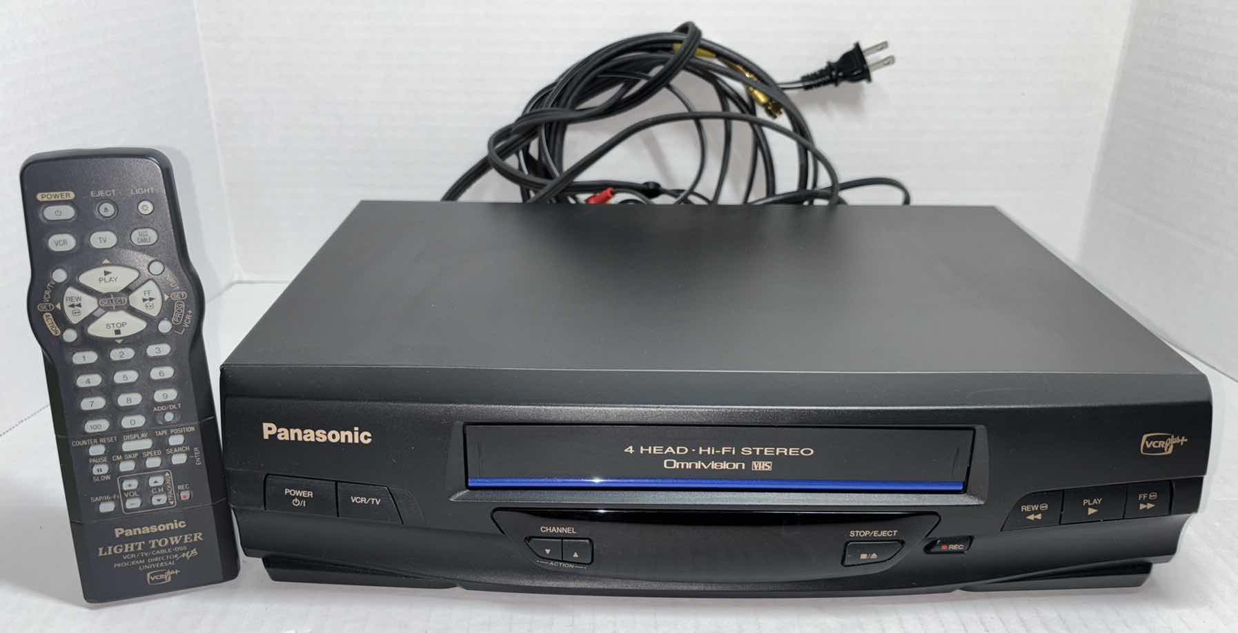 Photo 1 of PANASONIC 4 HEAD HI-FI STEREO OMNIVISION VHS PLAYER W REMOTE CONTROL (MODEL PV-V4520)